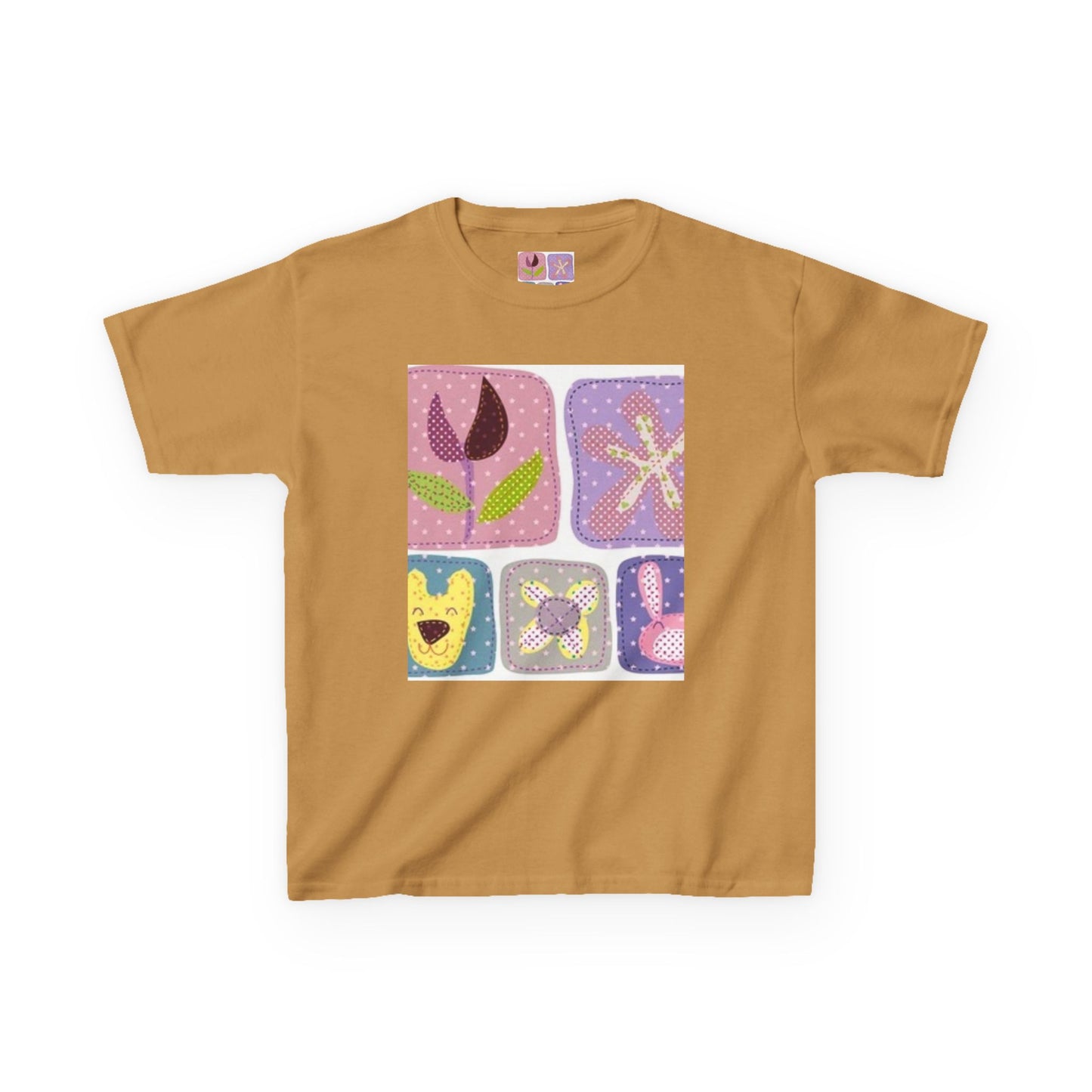Colorful Kids’ Heavy Cotton™ Tee with Playful Patterns