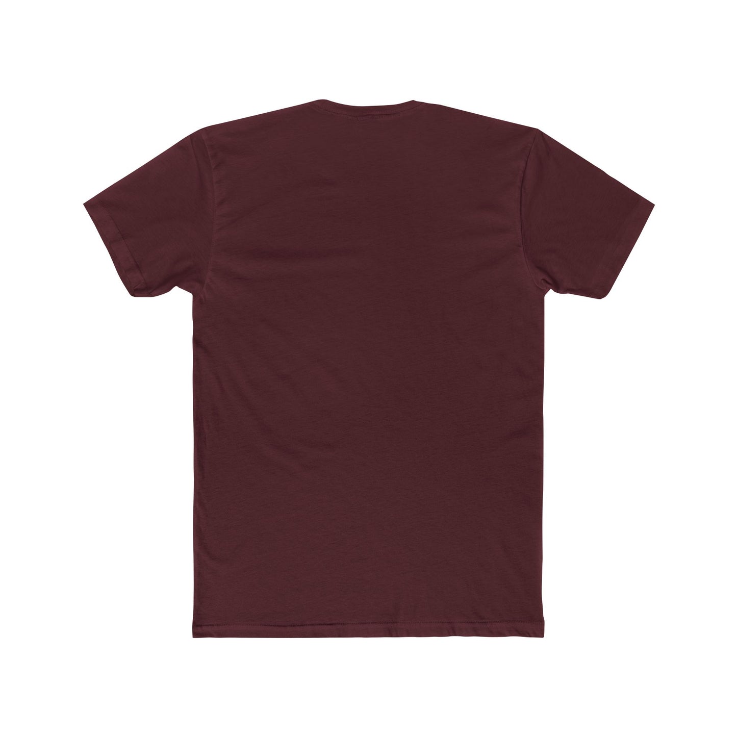 Unisex Cotton Crew Tee - Edgy Red Abstract Design