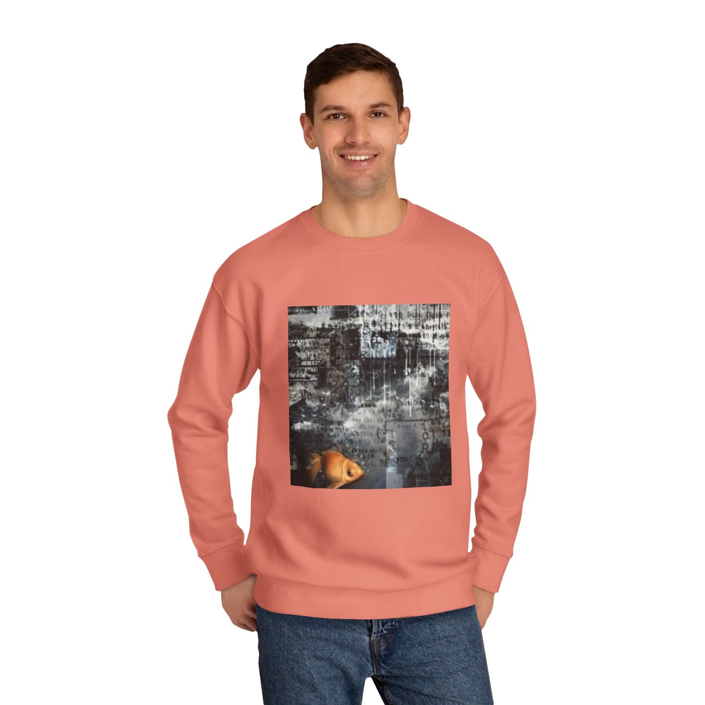 Roaring Lion Unisex Crew Sweatshirt - Bold Art for Animal Lovers