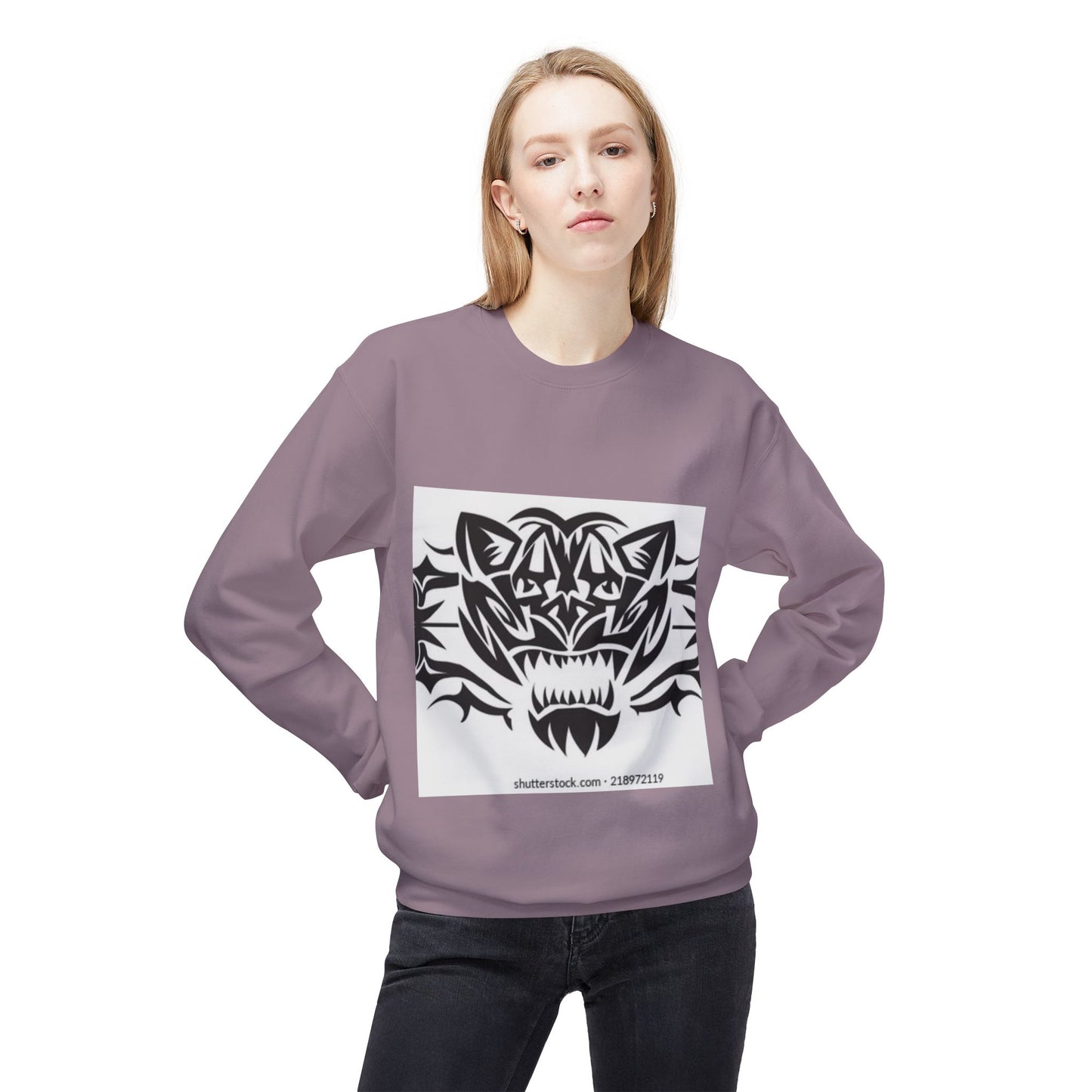 Fierce Tiger Graphic Sweatshirt for Nature Lovers