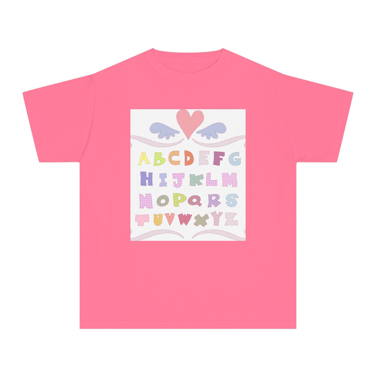 Youth Alphabet Love Tee - Fun & Playful Kids Shirt