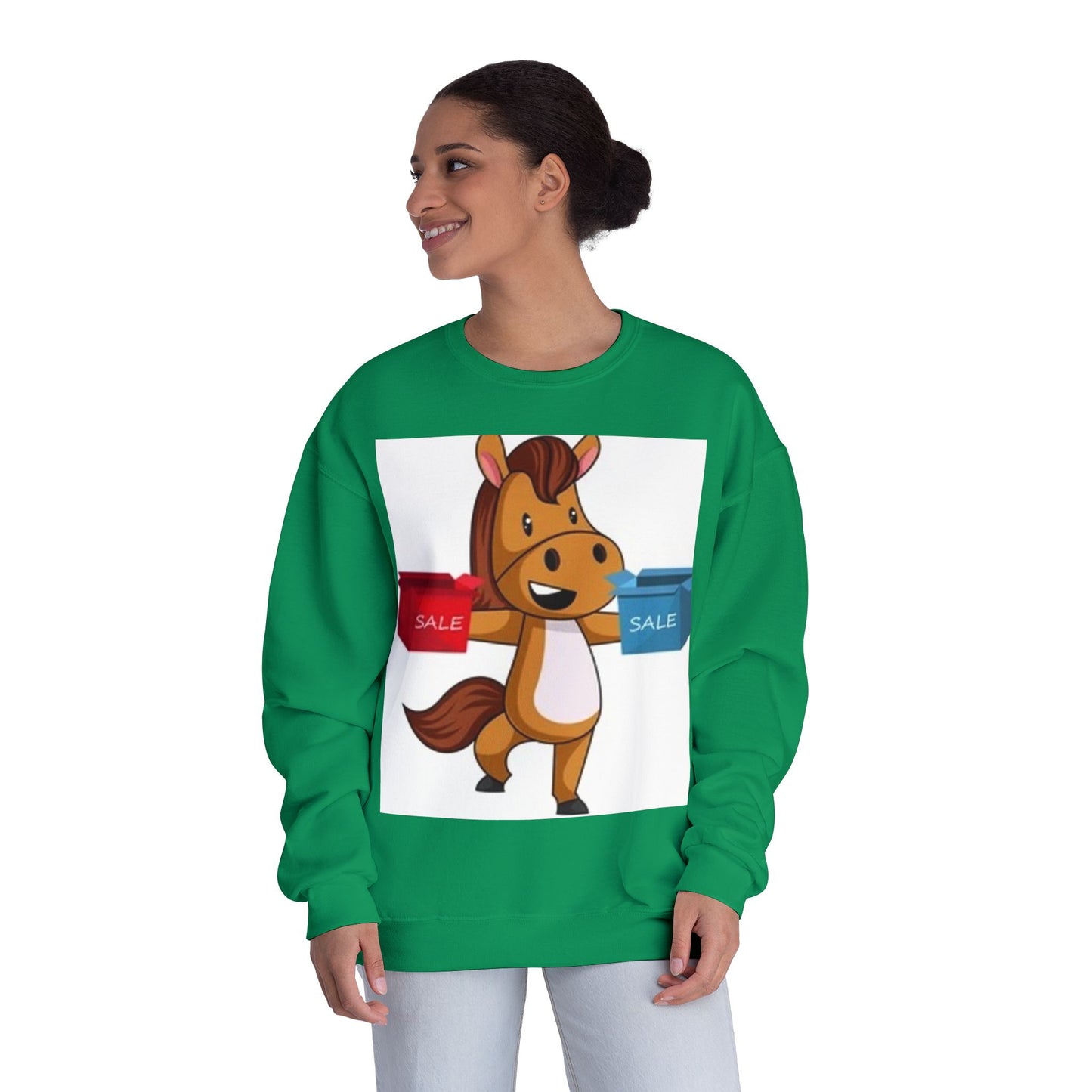Funny Horse Sale Crewneck Sweatshirt | Unisex NuBlend®