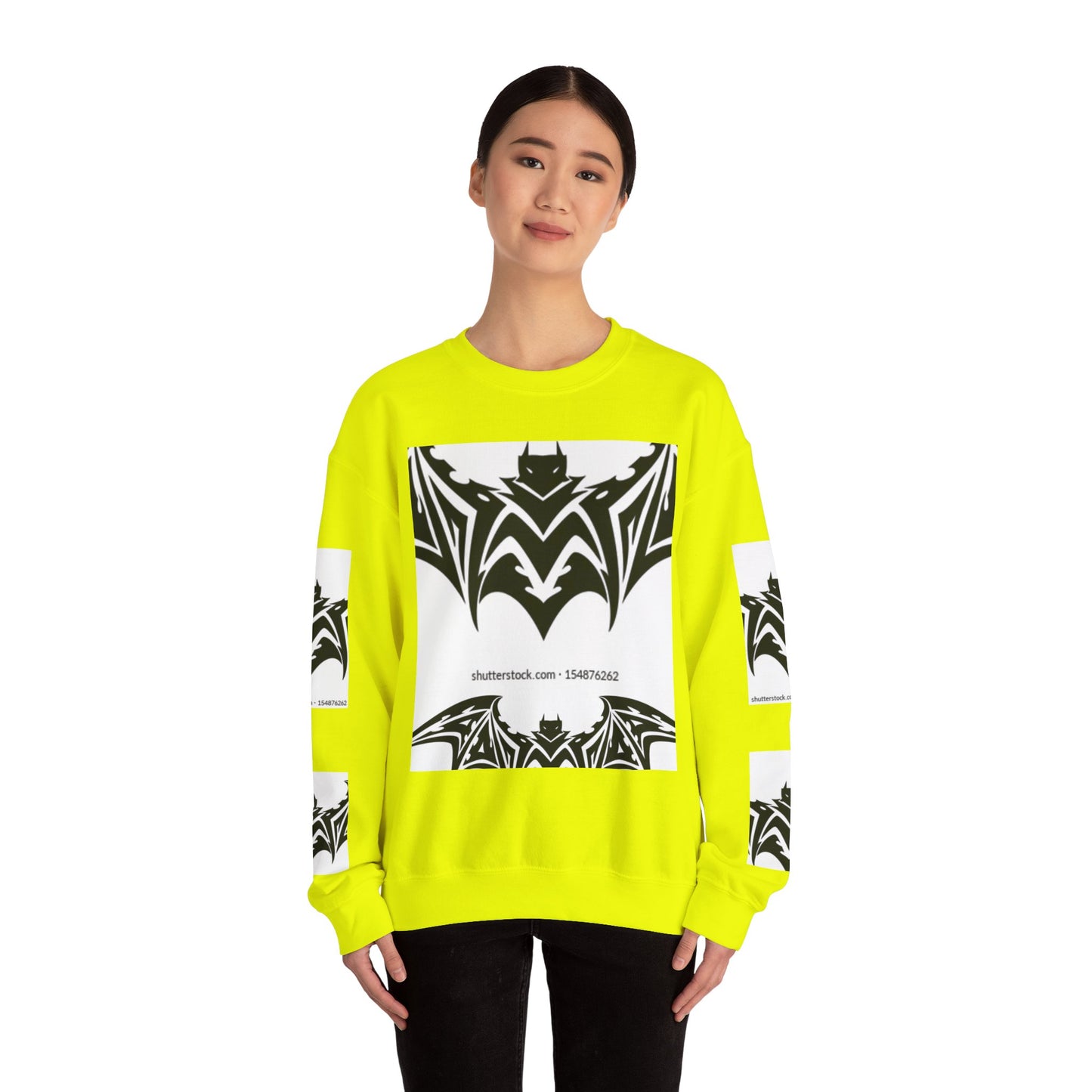 Gothic Bat Sweatshirt - Unisex Crewneck for Halloween & Casual Wear