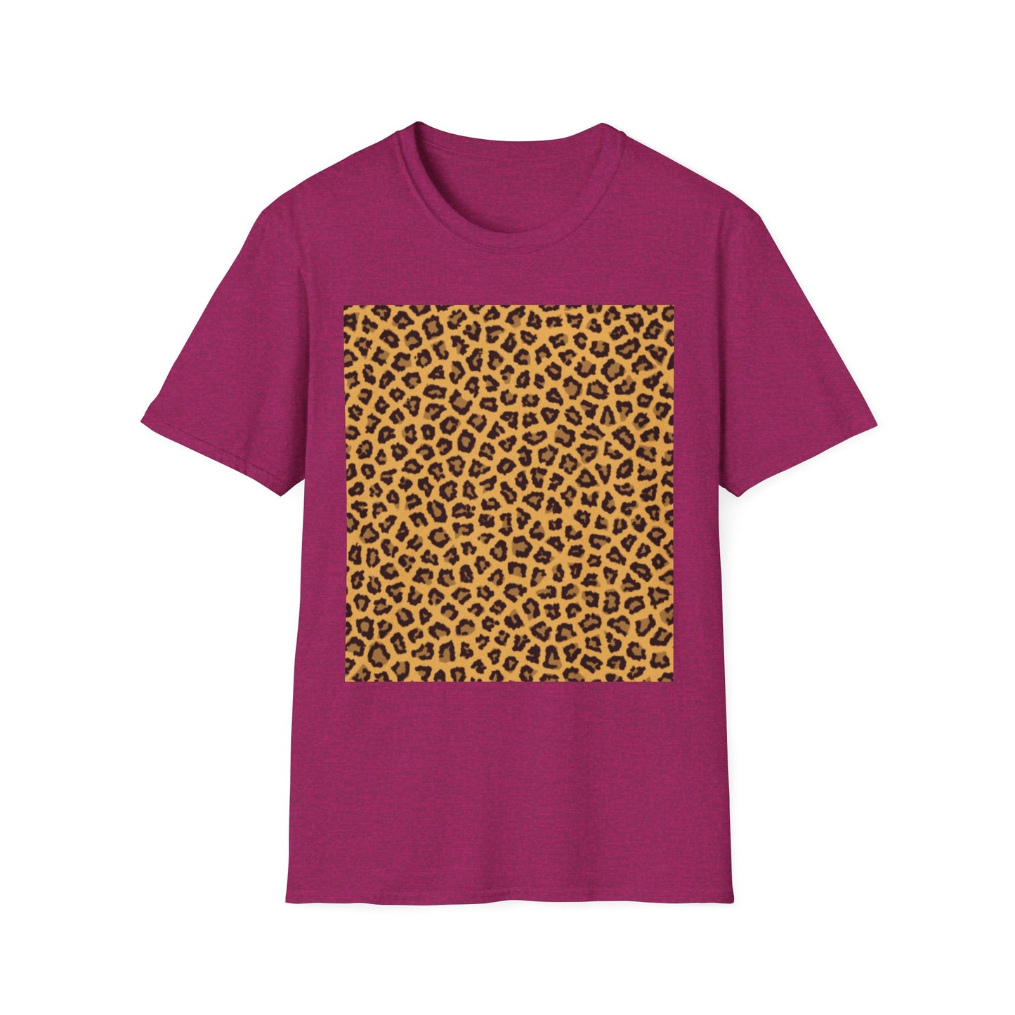 Leopard Print Unisex Softstyle T-Shirt - Trendy Casual Wear