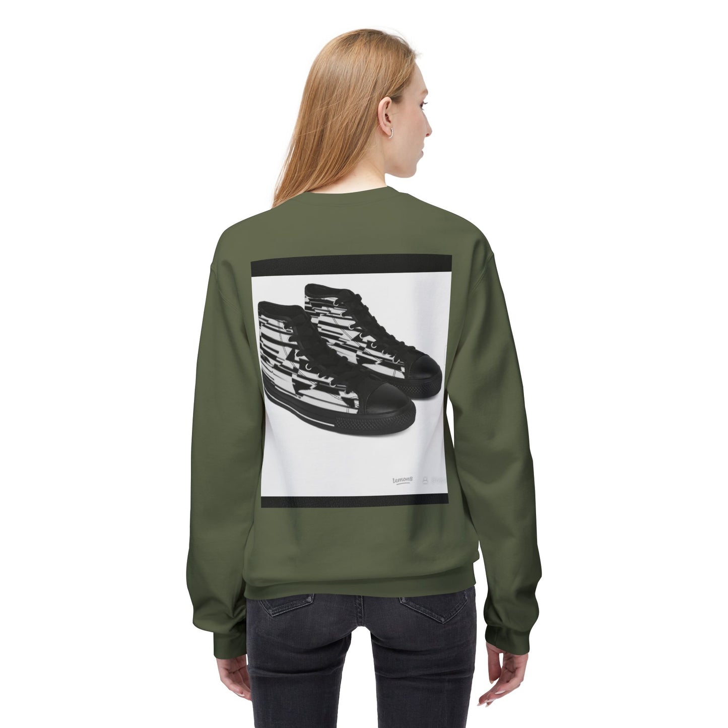 Cool Rhino and Sneakers Fleece Sweatshirt for Trendsetters