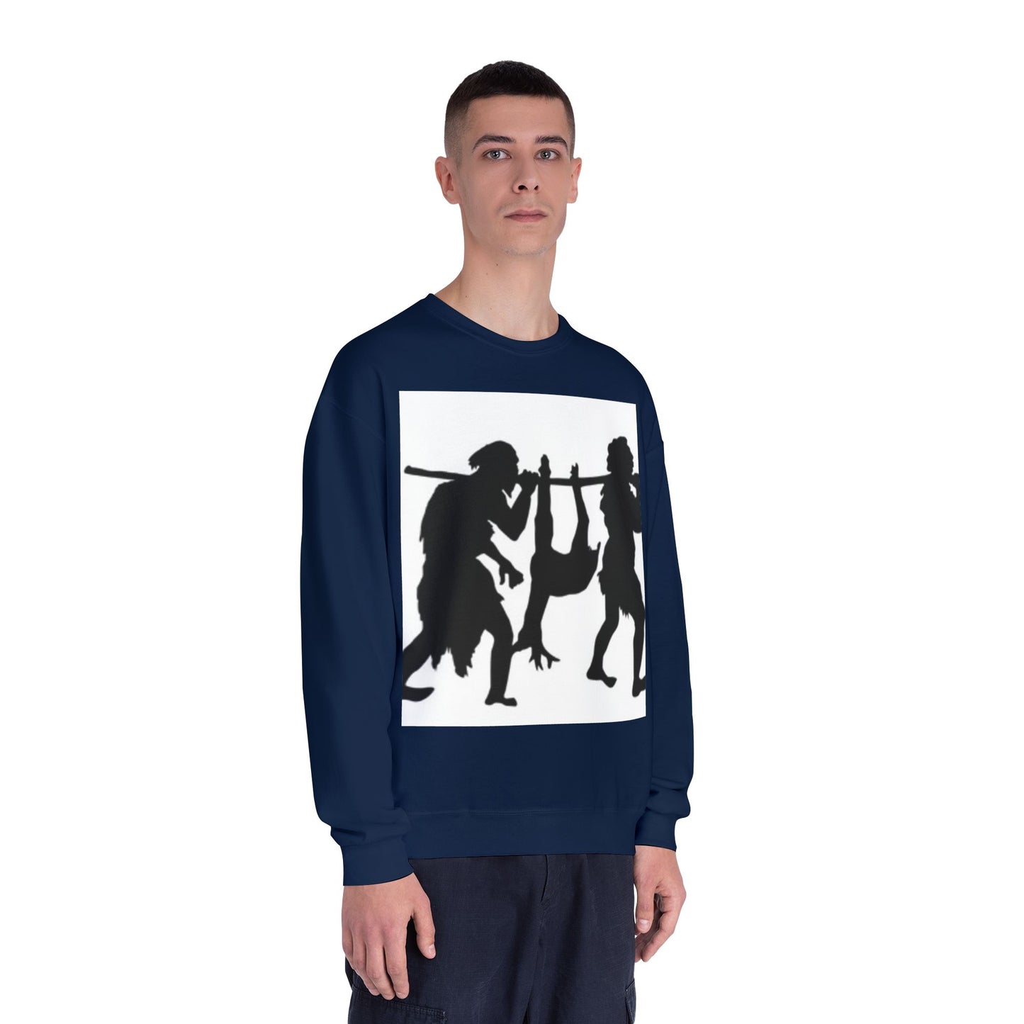 Caveman Humor Unisex Crewneck Sweatshirt - Fun Graphic Design