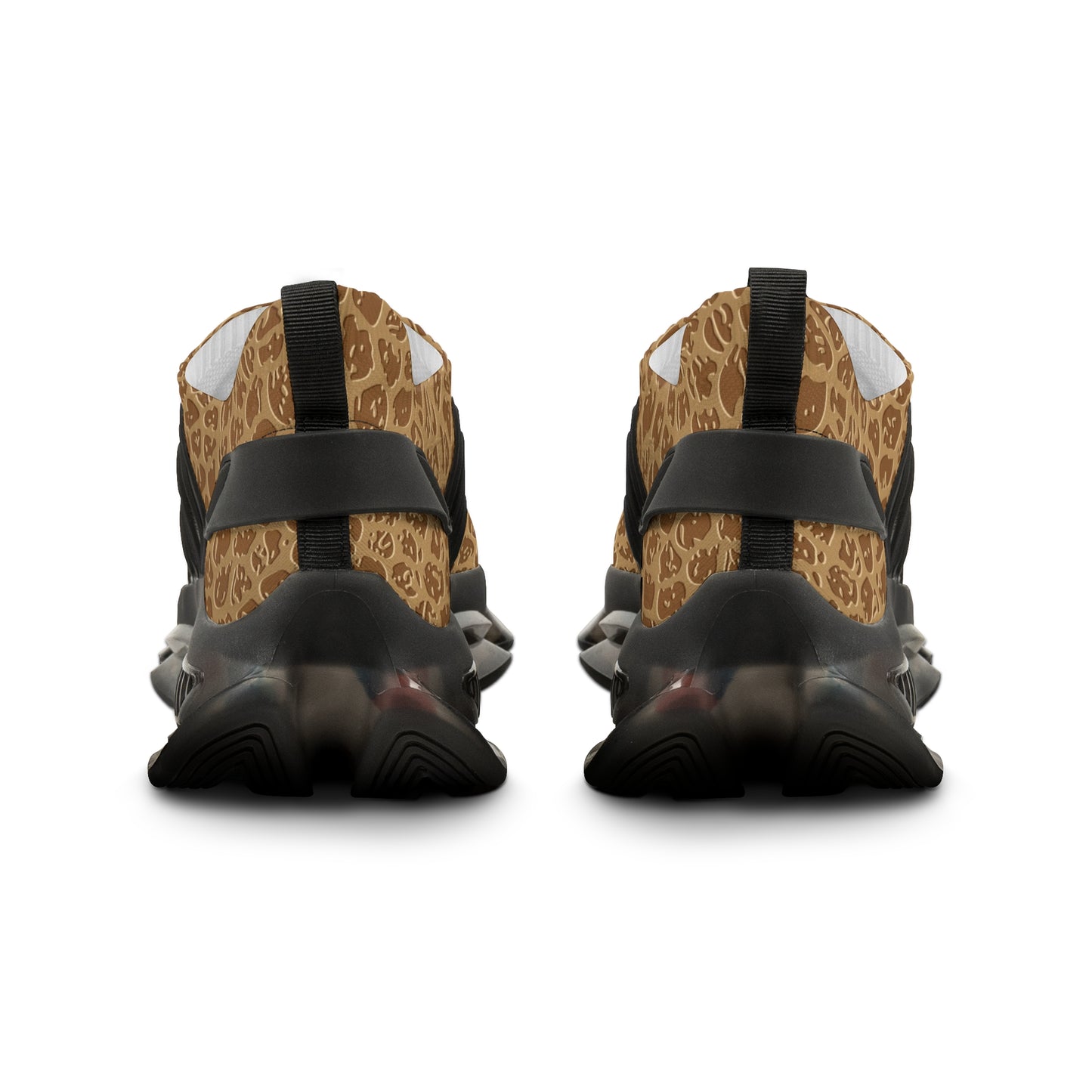 Stylish Men's Mesh Sneakers - Trendy Leopard Print Athletic Shoes