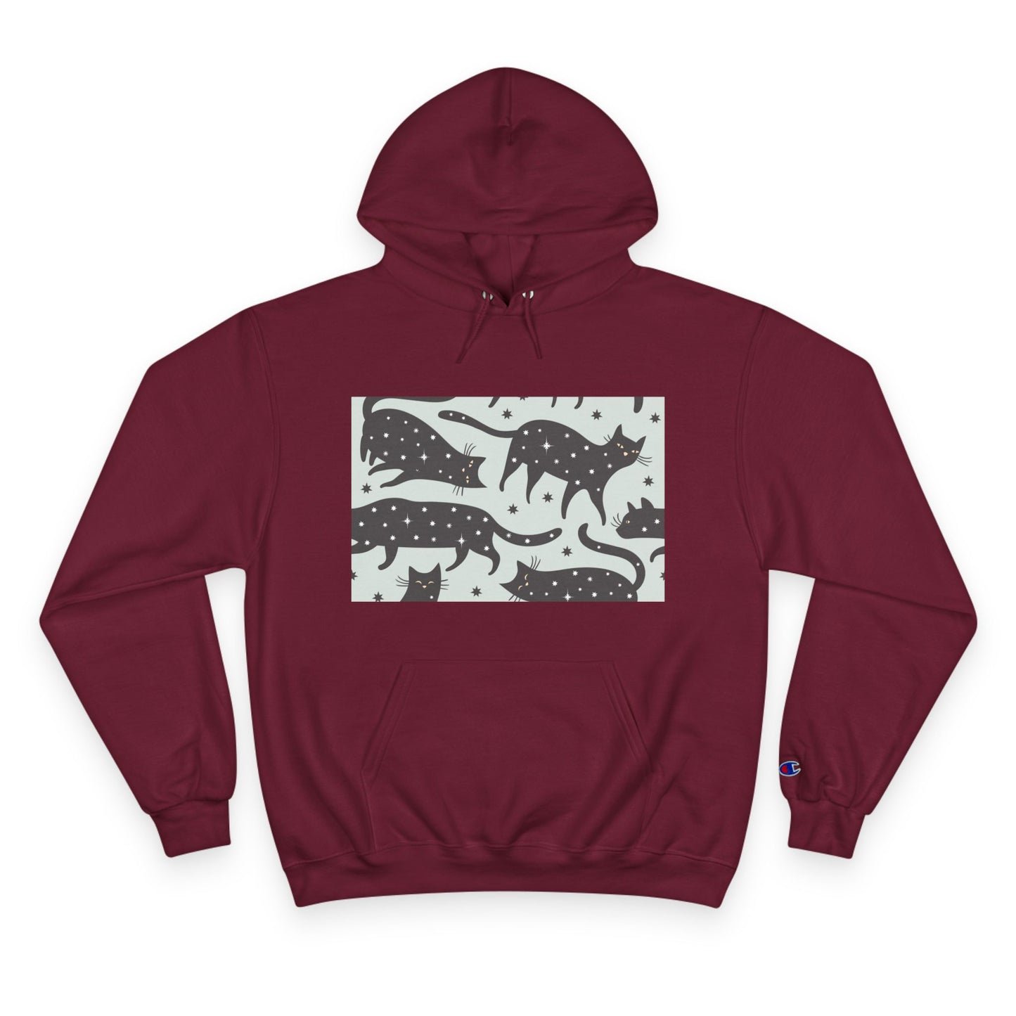 Cozy Cat Champion Hoodie - Perfect for Cat Lovers