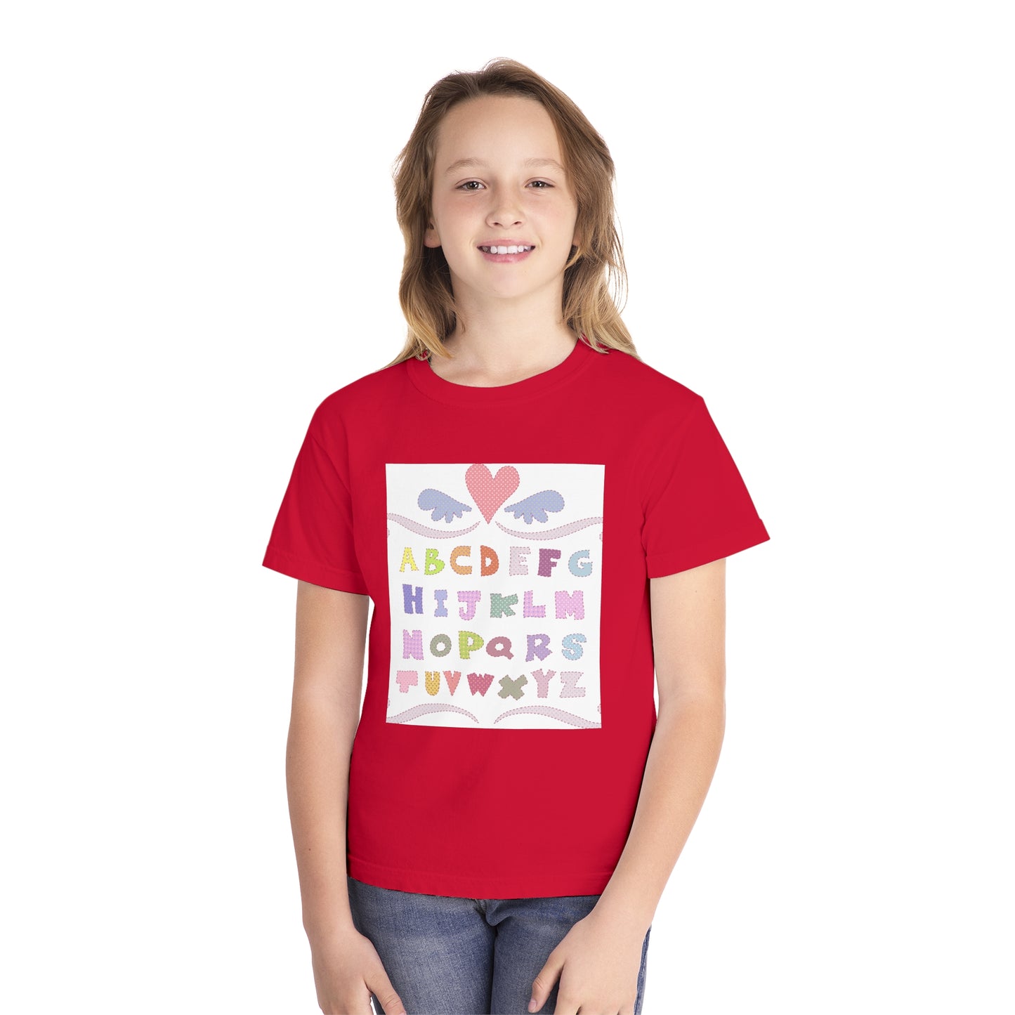Youth Alphabet Love Tee - Fun & Playful Kids Shirt