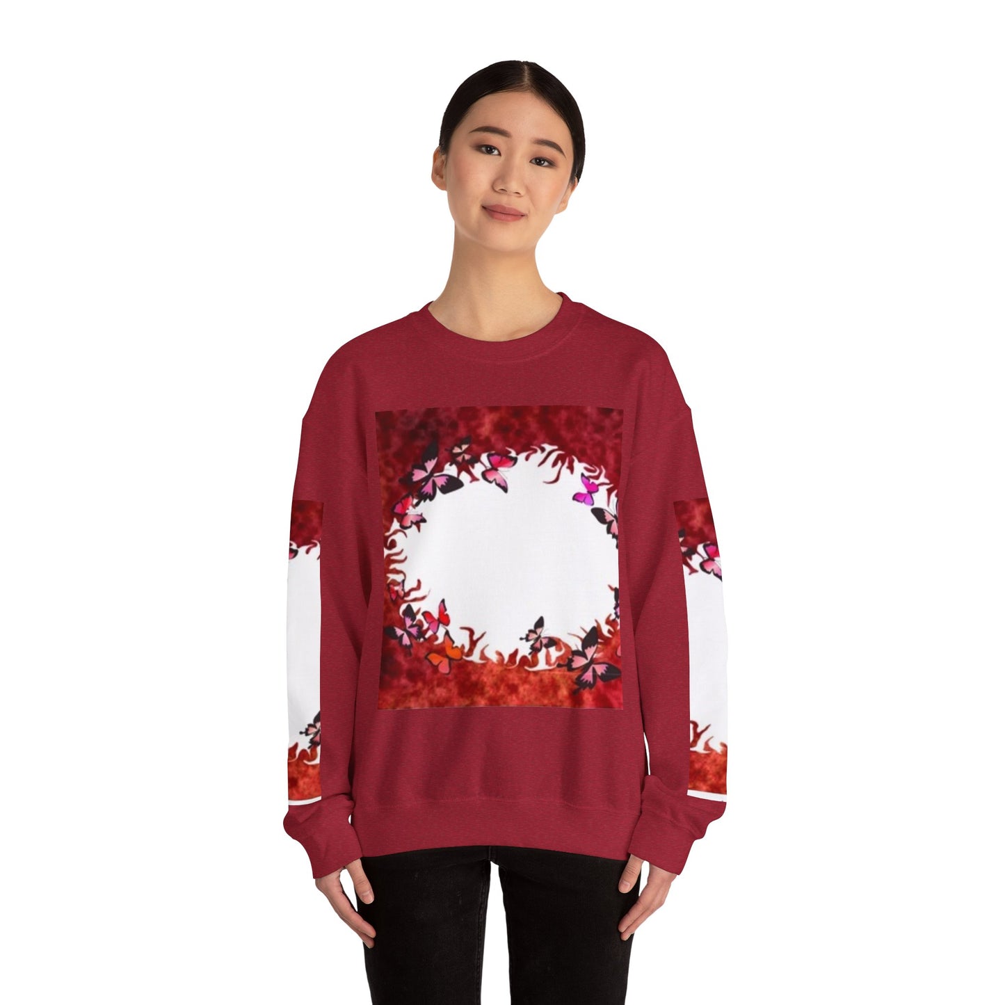 Floral Nature Crewneck Sweatshirt - Cozy Unisex Pullover for Nature Lovers
