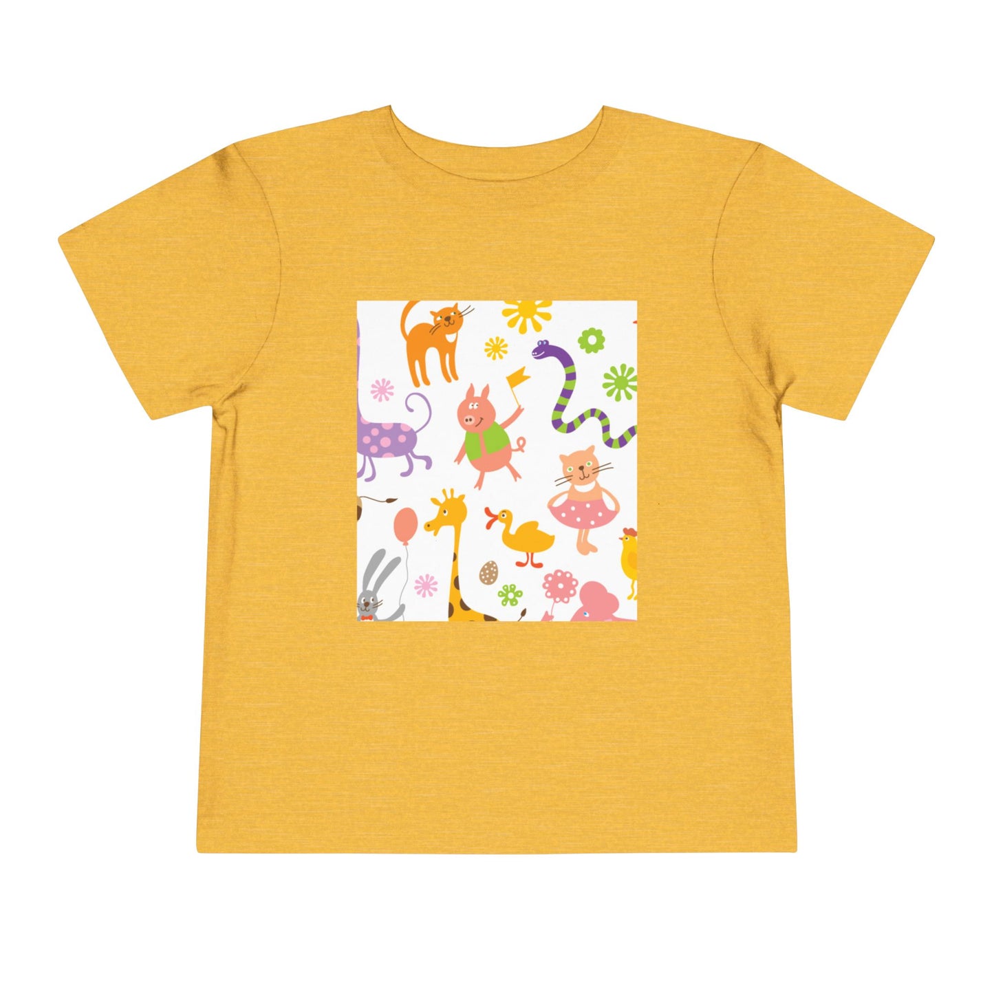 Playful Toddler Tee with Fun Animal Prints