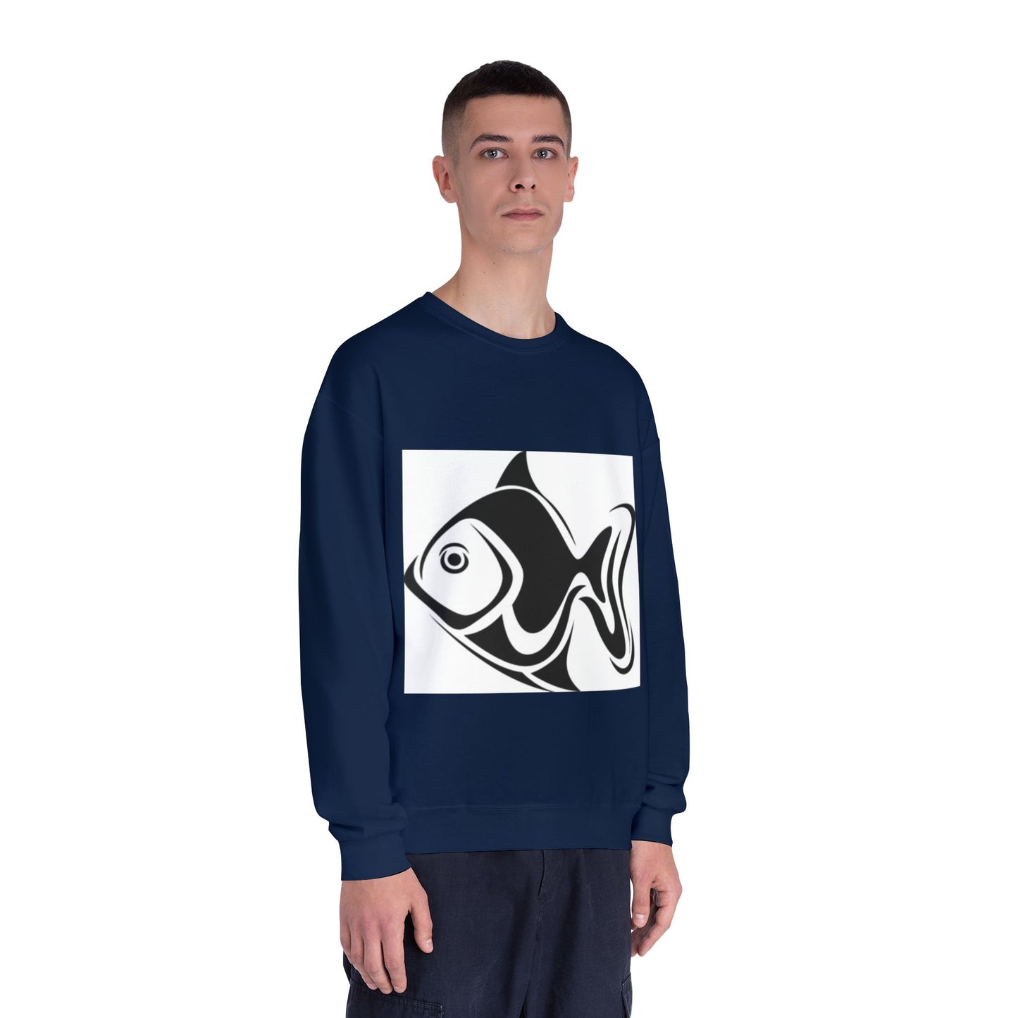 Cute Fish Design Unisex Crewneck Sweatshirt | Cozy Gift for Animal Lovers