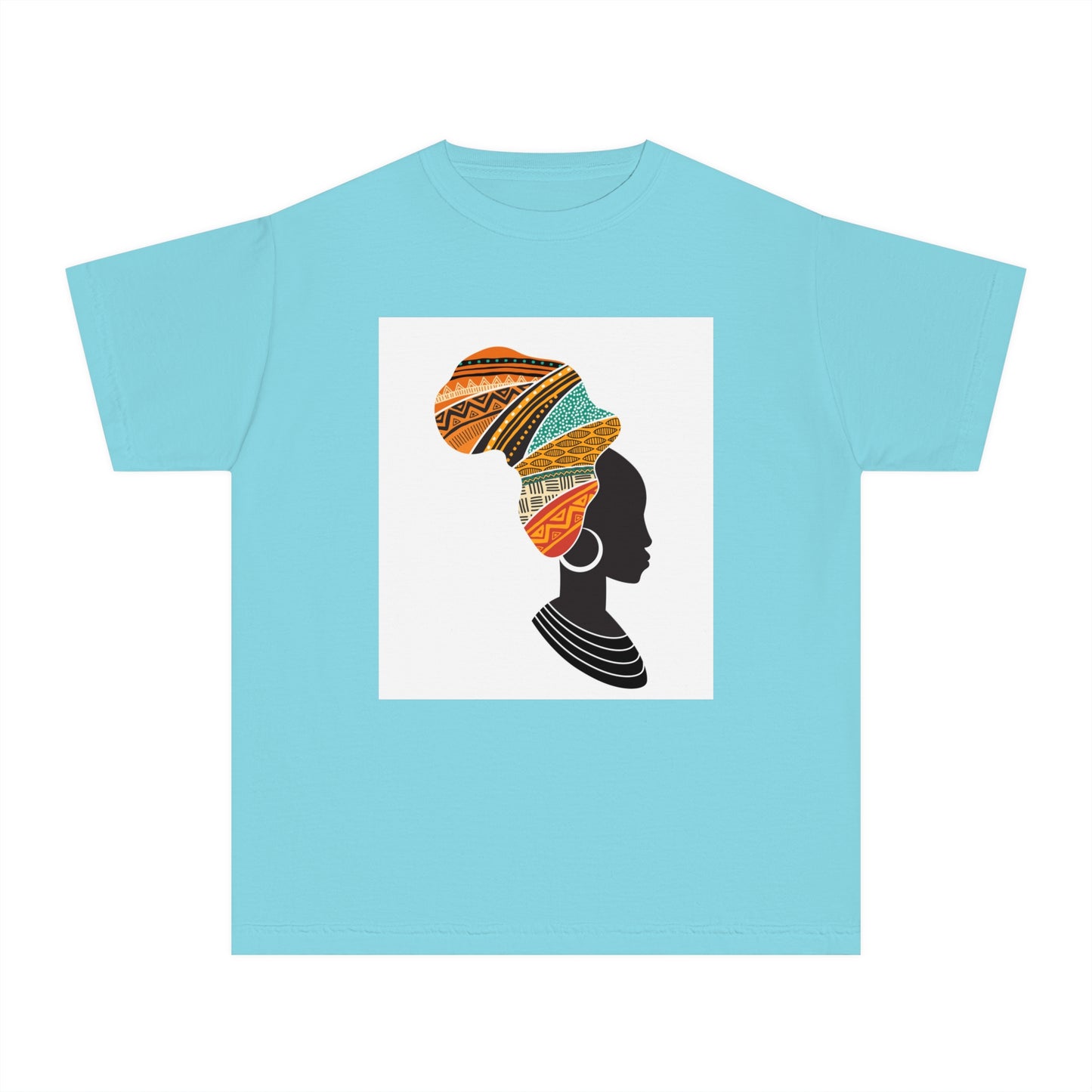 Youth Midweight Tee - African Heritage Design for Creative Kids