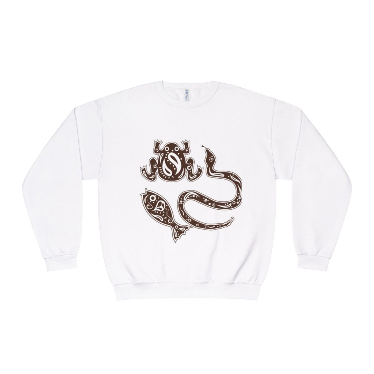 Whimsical Marine Life Unisex Crewneck Sweatshirt - Cozy Ocean-Inspired Apparel