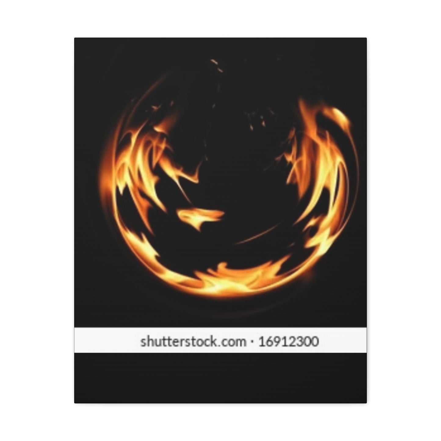 Fire Swirl Matte Canvas Art - Stretched 1.25" Gallery Wrap