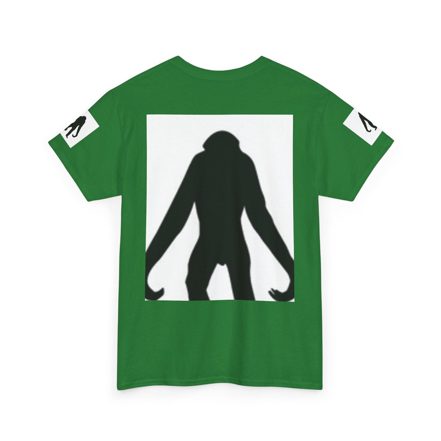 Unisex Heavy Cotton Tee - Bold Monkey Silhouette Tee for Animal Lovers