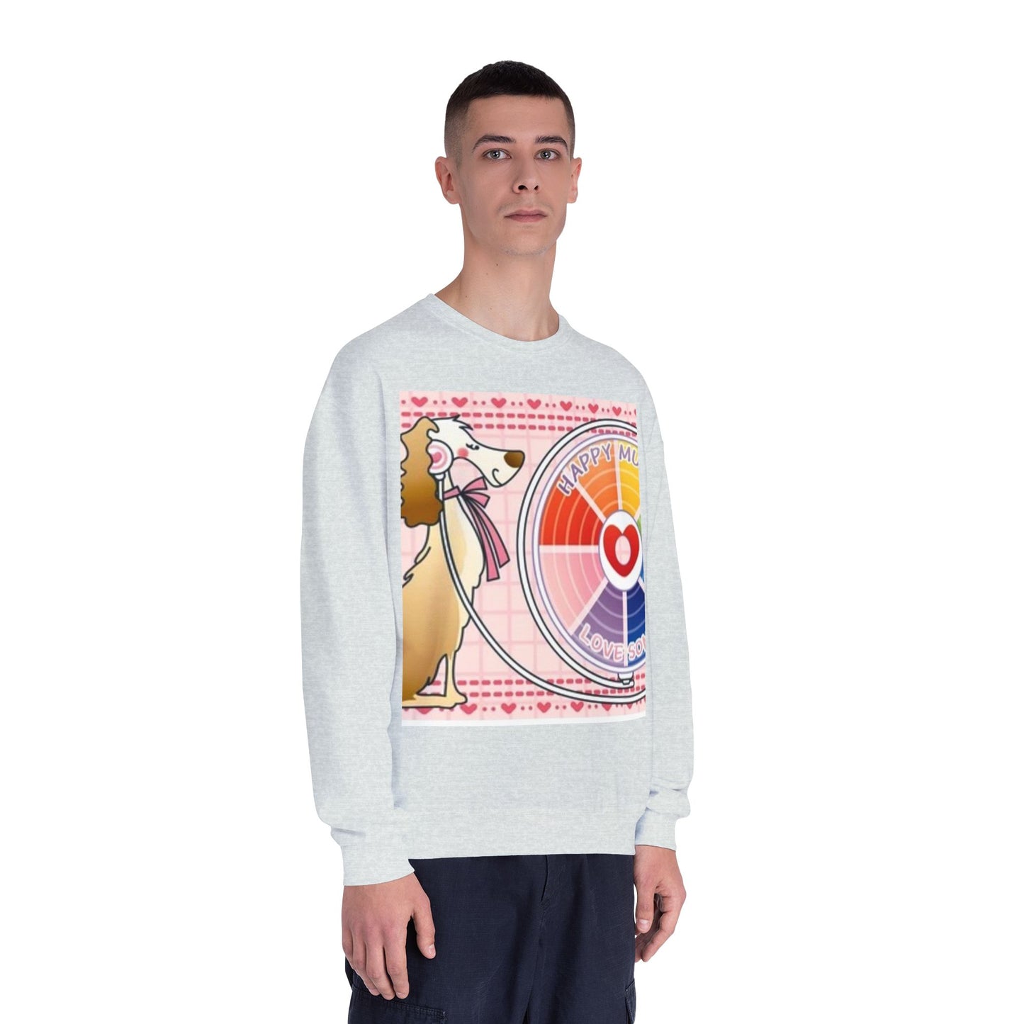 Happy Mood Love Sound Unisex Crewneck Sweatshirt