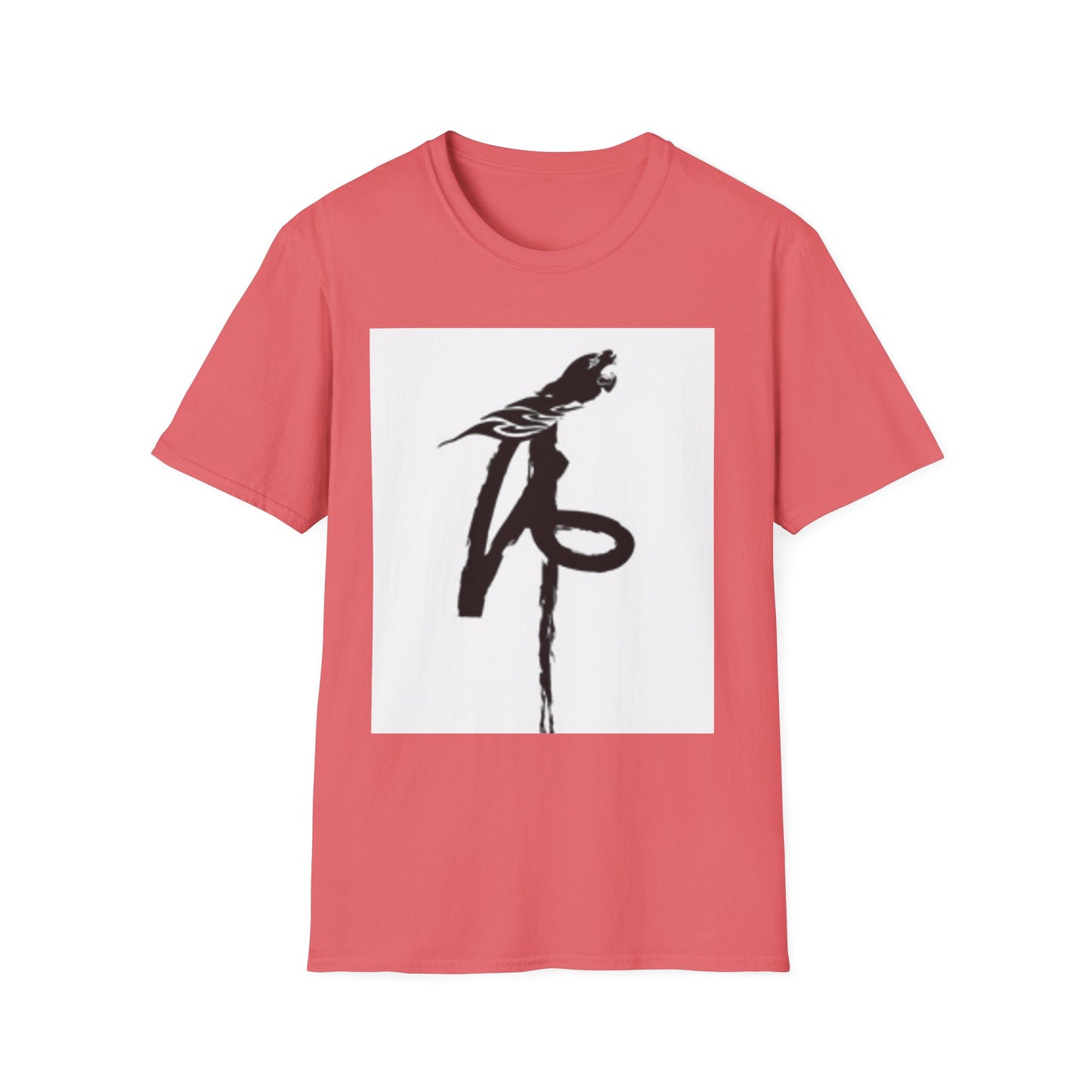 Unisex Softstyle T-Shirt - Black Bird Design for Nature Lovers