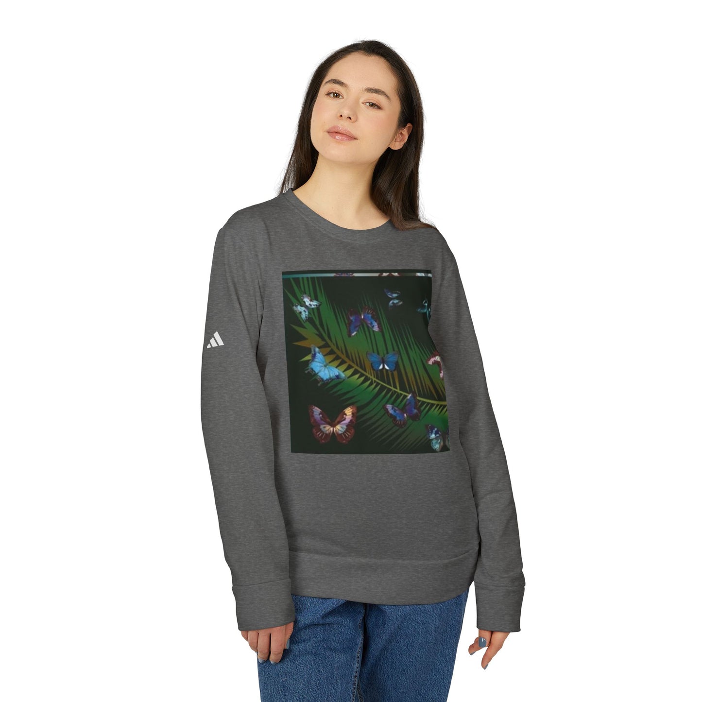 adidas Unisex Fleece Crewneck Sweatshirt