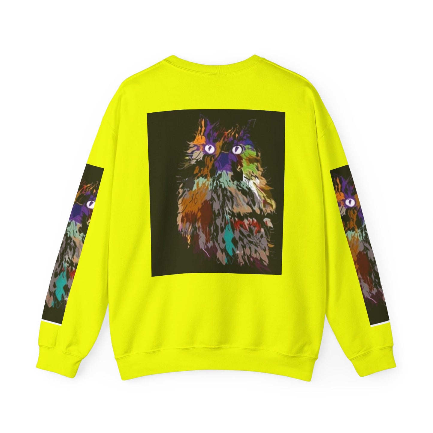 Colorful Owl Crewneck Sweatshirt - Unisex Heavy Blend™ - Cozy Art Wear for Animal Lovers