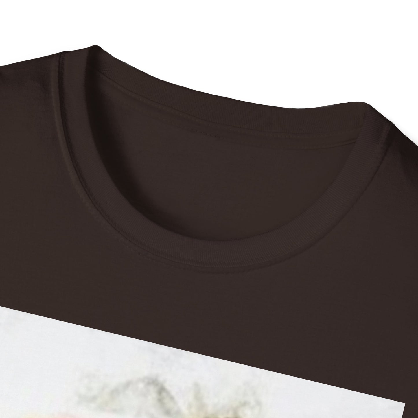 Playful Rabbit Design Unisex Softstyle T-Shirt - Perfect for Spring Celebrations