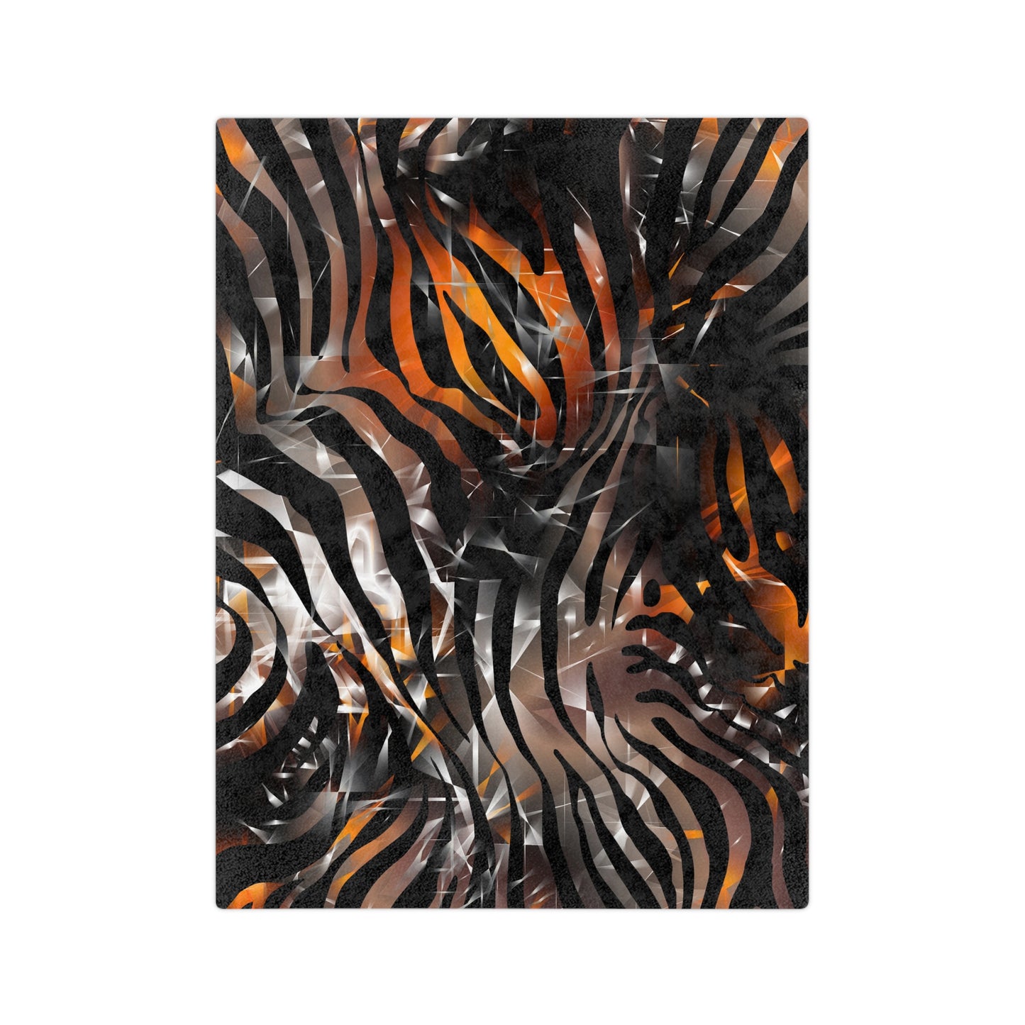 Bold Zebra Print Velveteen Microfiber Blanket - Cozy & Stylish Home Decor