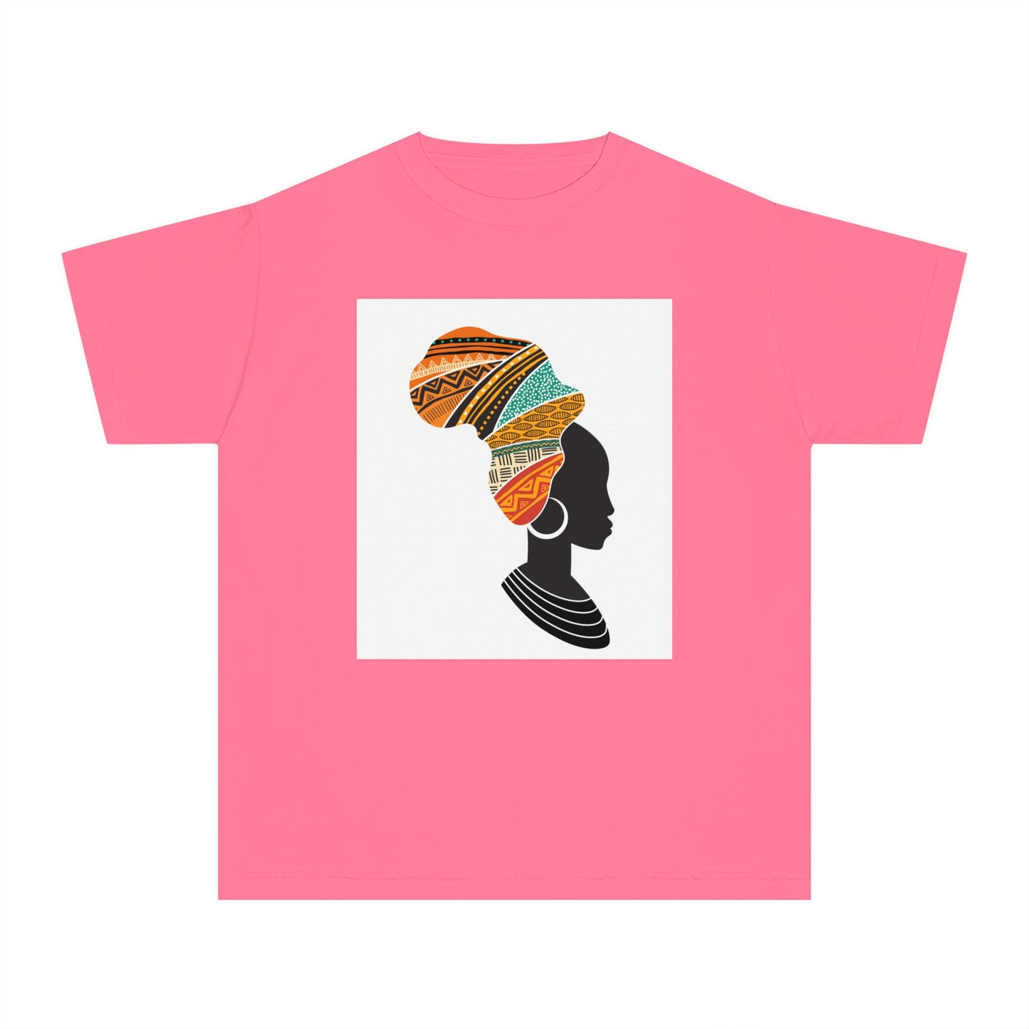 Youth Midweight Tee - African Heritage Design for Creative Kids