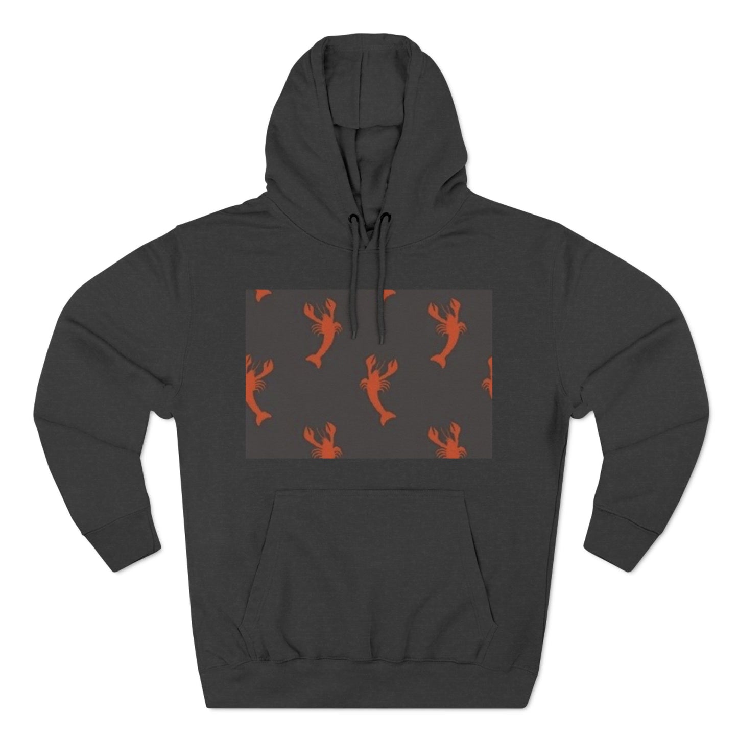 Lobster Print Fleece Hoodie - Perfect for Seafood Lovers