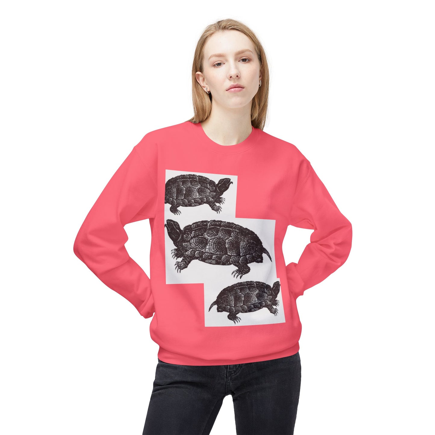 Cozy Turtle Graphic Sweatshirt - Unique Wildlife Apparel