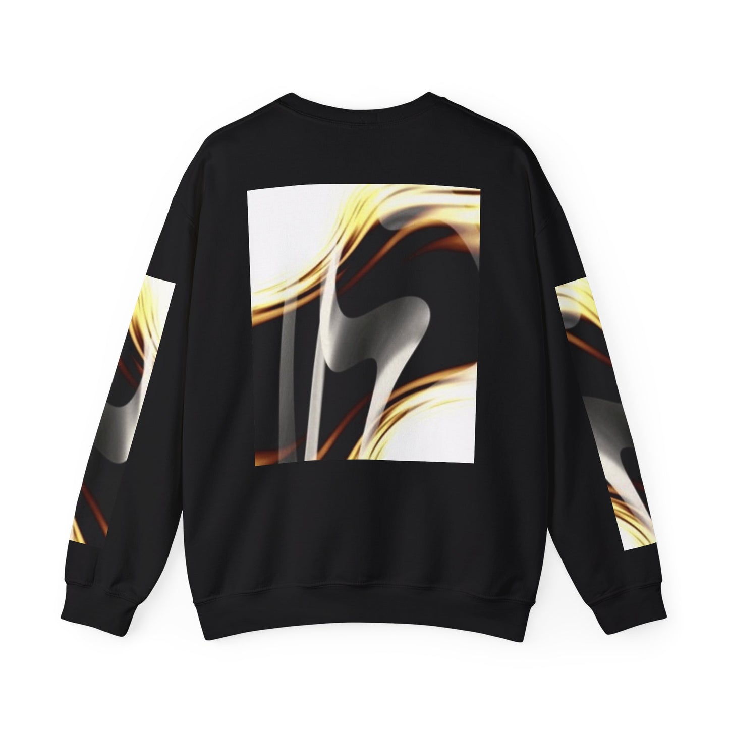 Abstract Wave Unisex Crewneck Sweatshirt - Modern Art Design