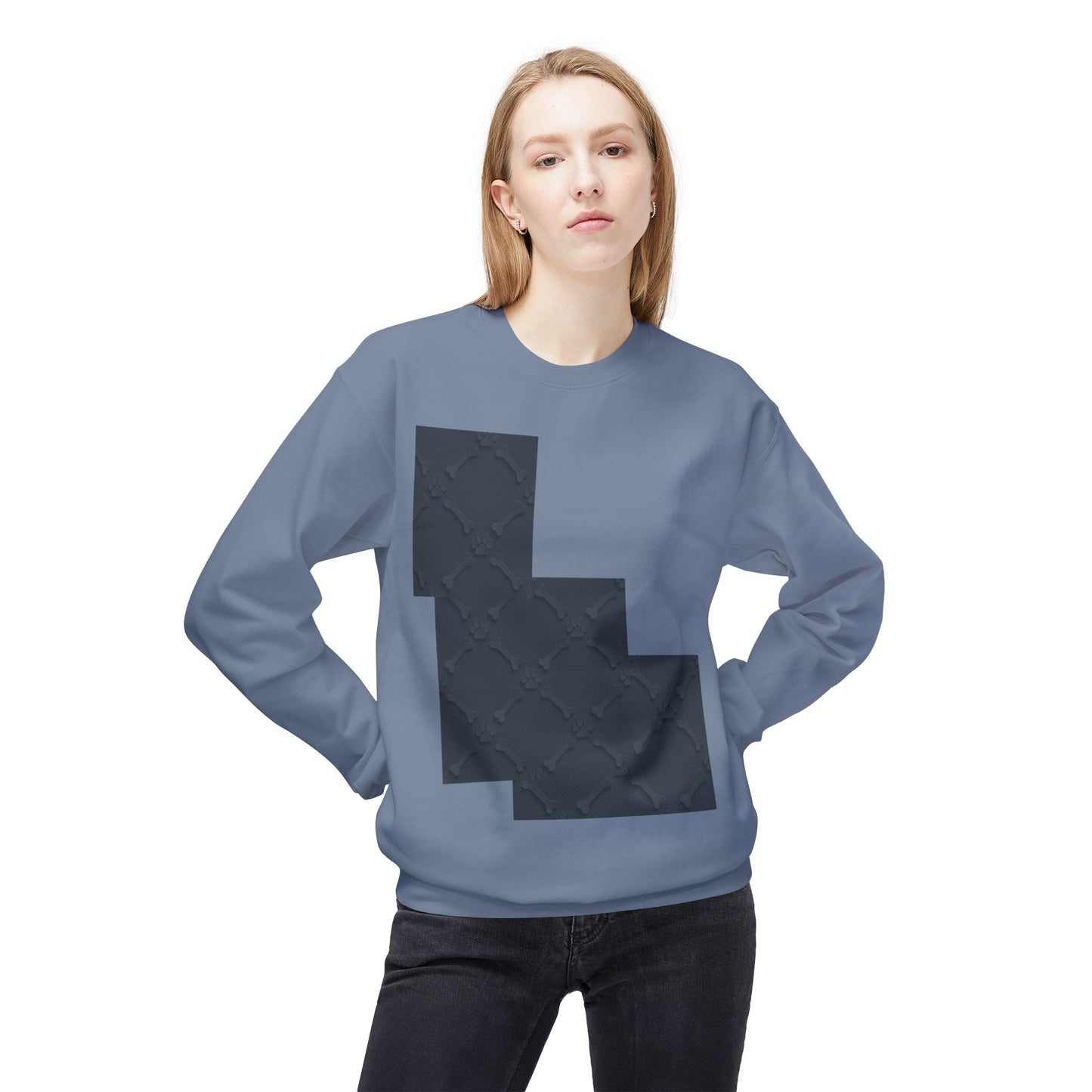 Minimalist Pet-Themed Crewneck Sweatshirt for Animal Lovers
