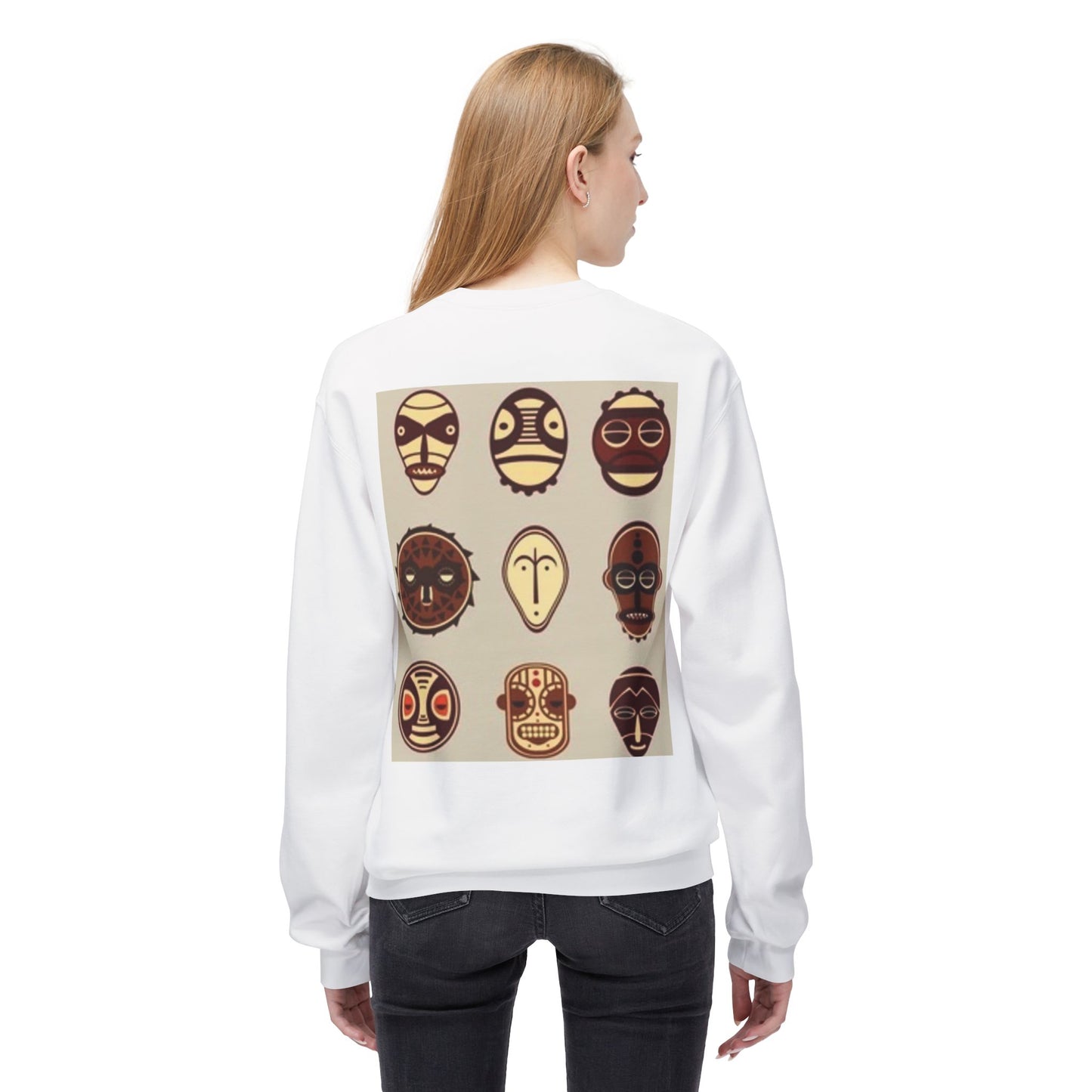 Artistic Horse Illustration Fleece Crewneck Sweatshirt - Unisex