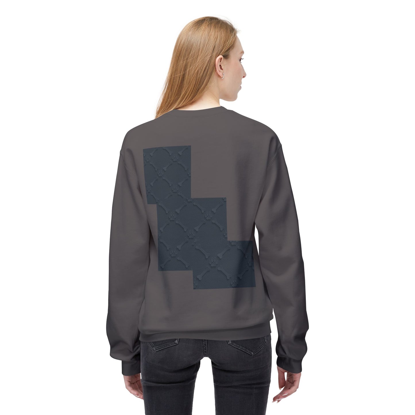 Minimalist Pet-Themed Crewneck Sweatshirt for Animal Lovers