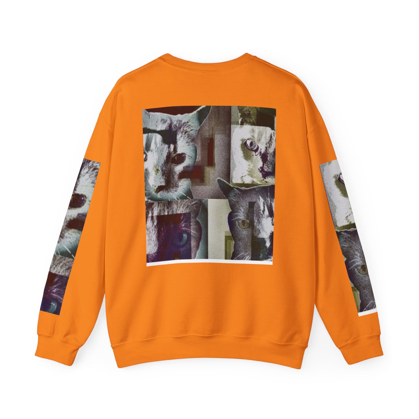 Cozy Cat Lover Crewneck Sweatshirt - Artistic Feline Design