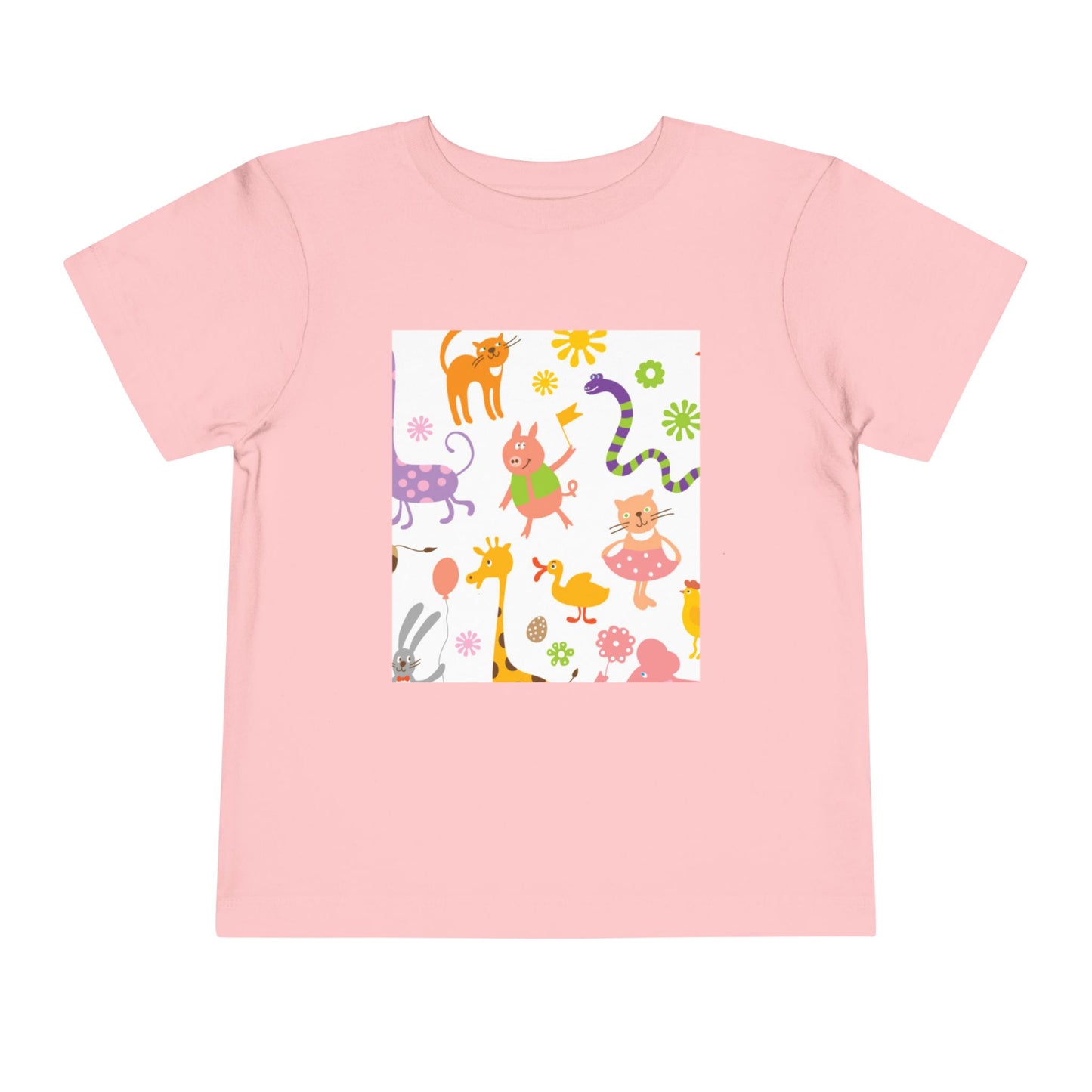 Playful Toddler Tee with Fun Animal Prints