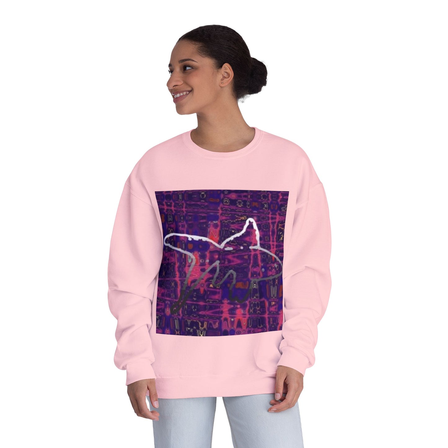 Artistic Crewneck Sweatshirt - Unisex Abstract Design for Cozy Comfort
