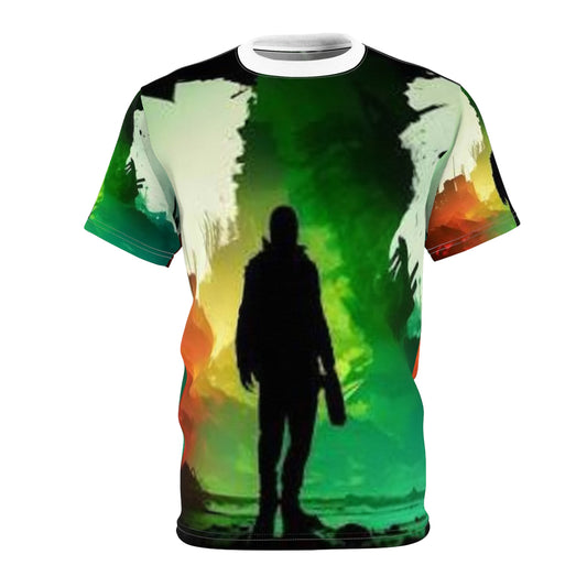 Adventure Vibes Unisex Cut & Sew Tee - Nature-Inspired Graphic Shirt