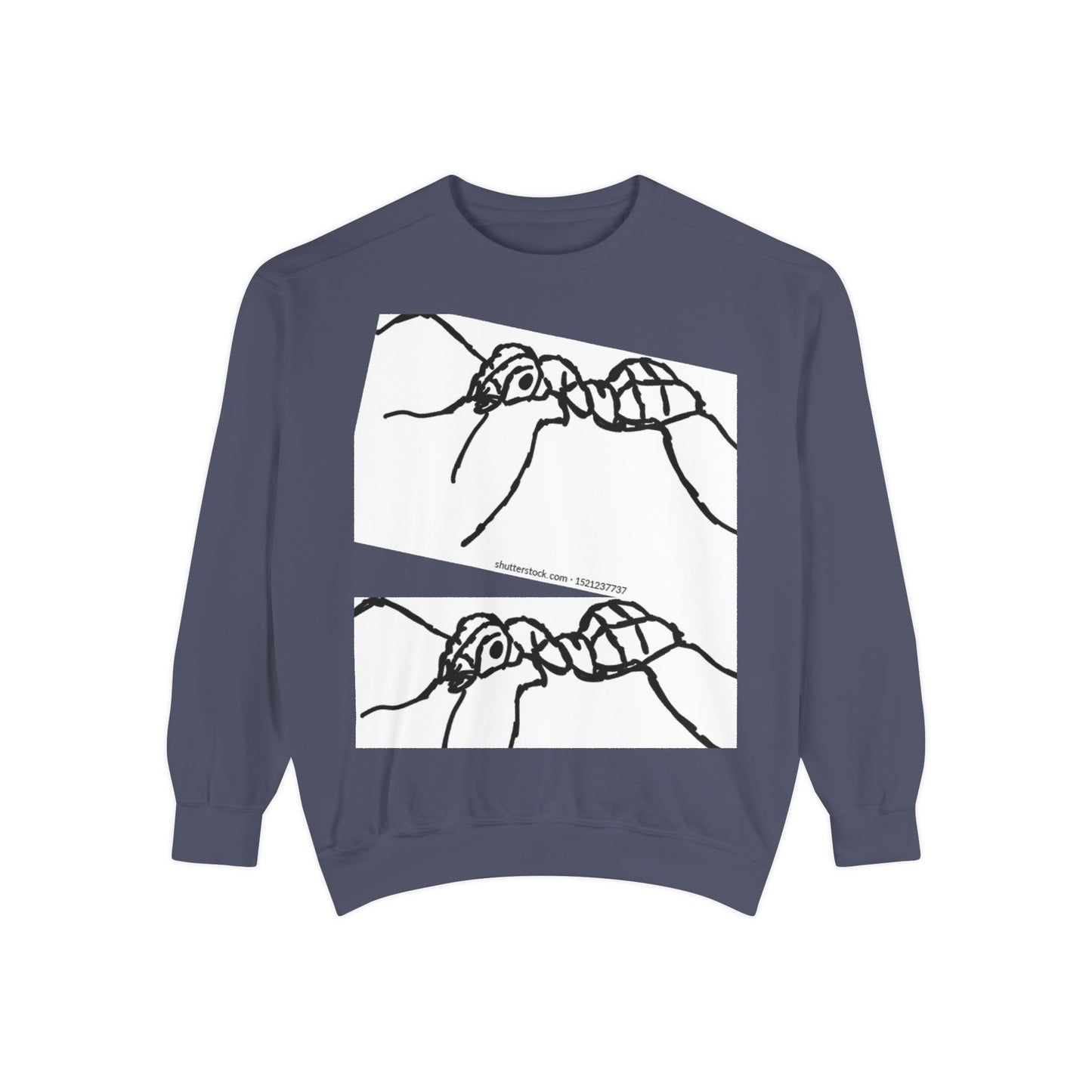 Ant-Inspired Unisex Garment-Dyed Sweatshirt - Unique Nature Lover Gift