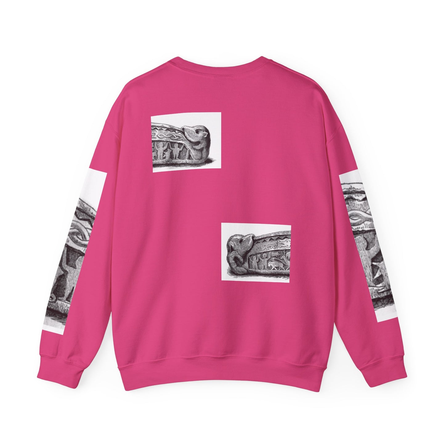 Artistic Unisex Heavy Blend™ Crewneck Sweatshirt - Vintage-Inspired Graphic Design