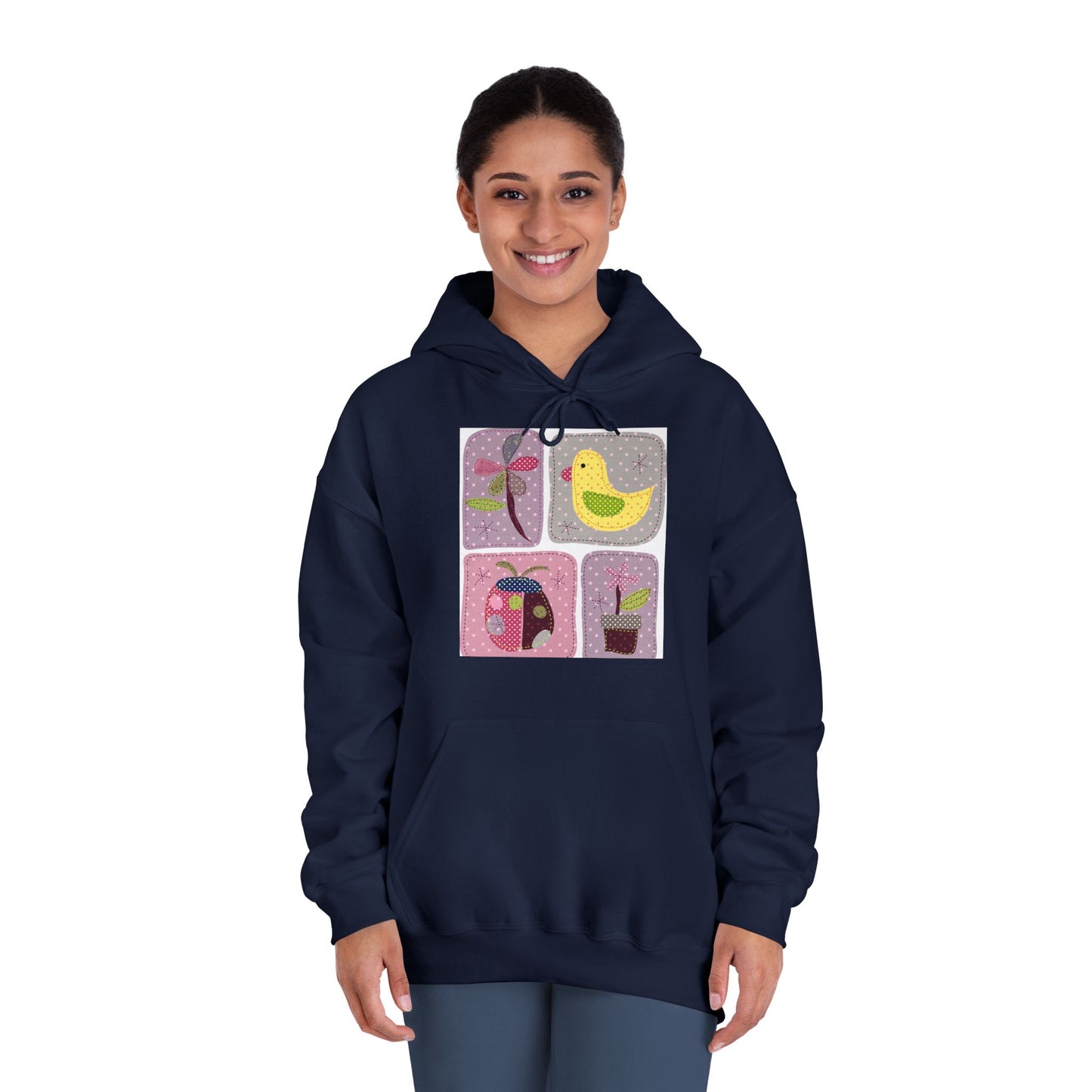 Cozy Unisex Hooded Sweatshirt with Floral Design - Perfect for Spring Celebrations
