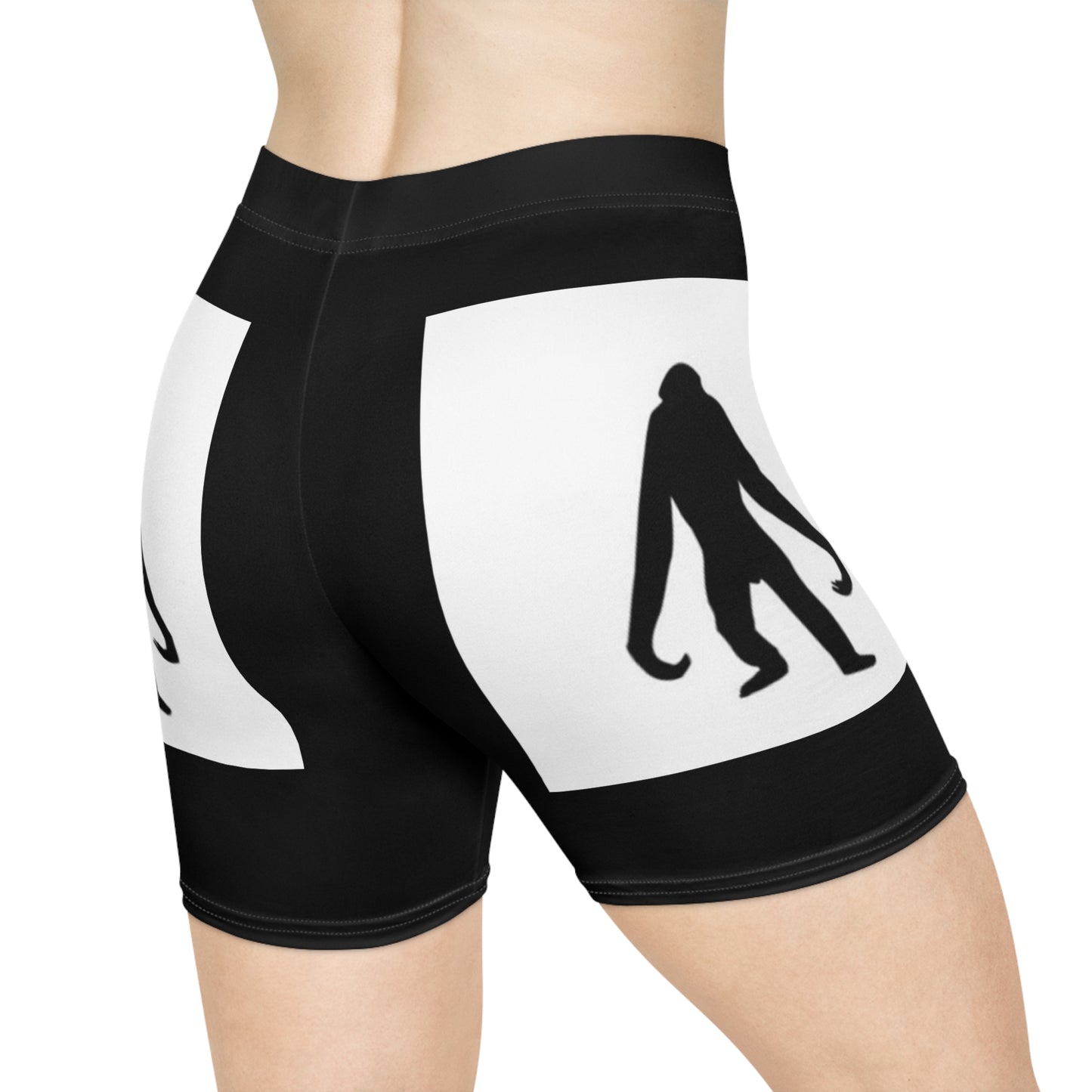 Women's Biker Shorts with Funky Ape Design - Stylish & Comfortable Activewear