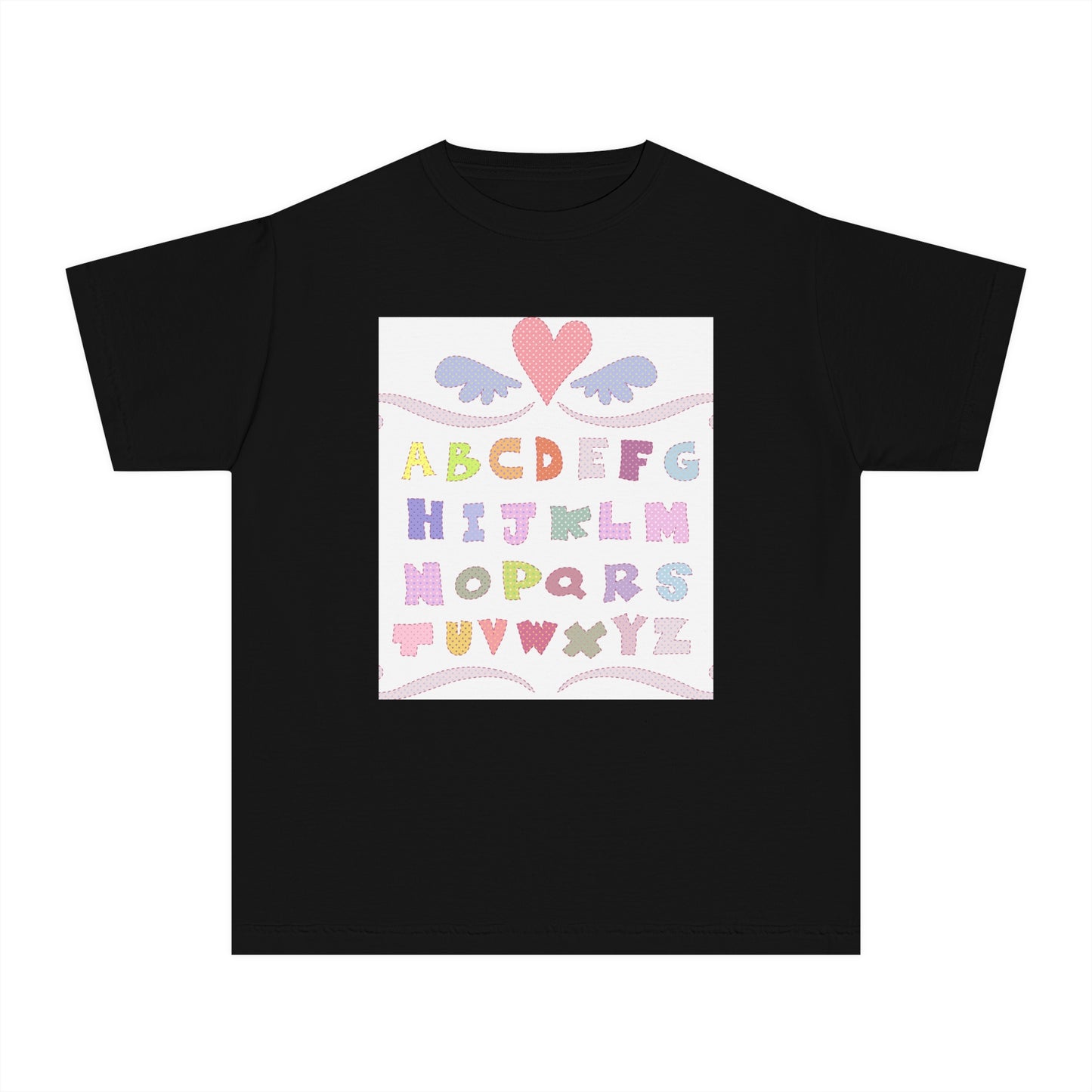 Youth Alphabet Love Tee - Fun & Playful Kids Shirt
