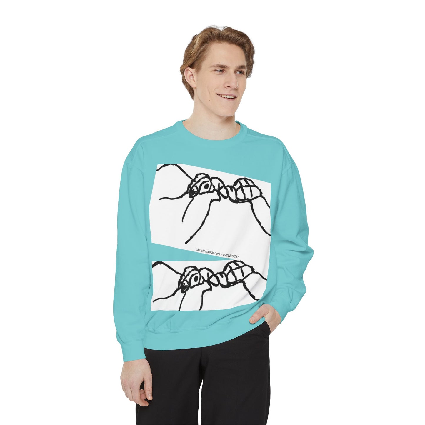Ant-Inspired Unisex Garment-Dyed Sweatshirt - Unique Nature Lover Gift