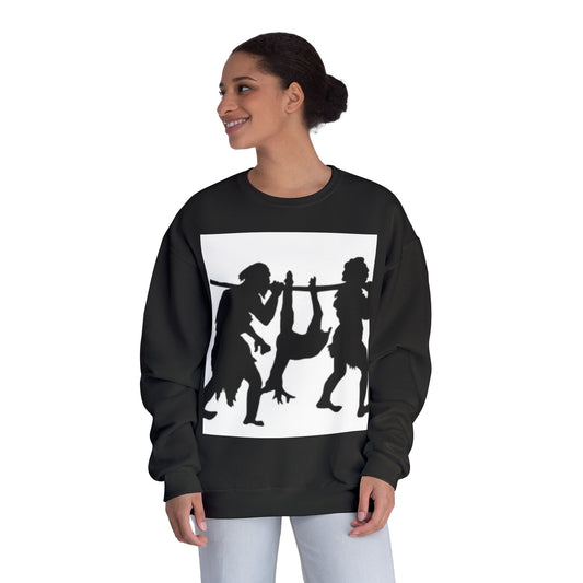 Caveman Humor Unisex Crewneck Sweatshirt - Fun Graphic Design