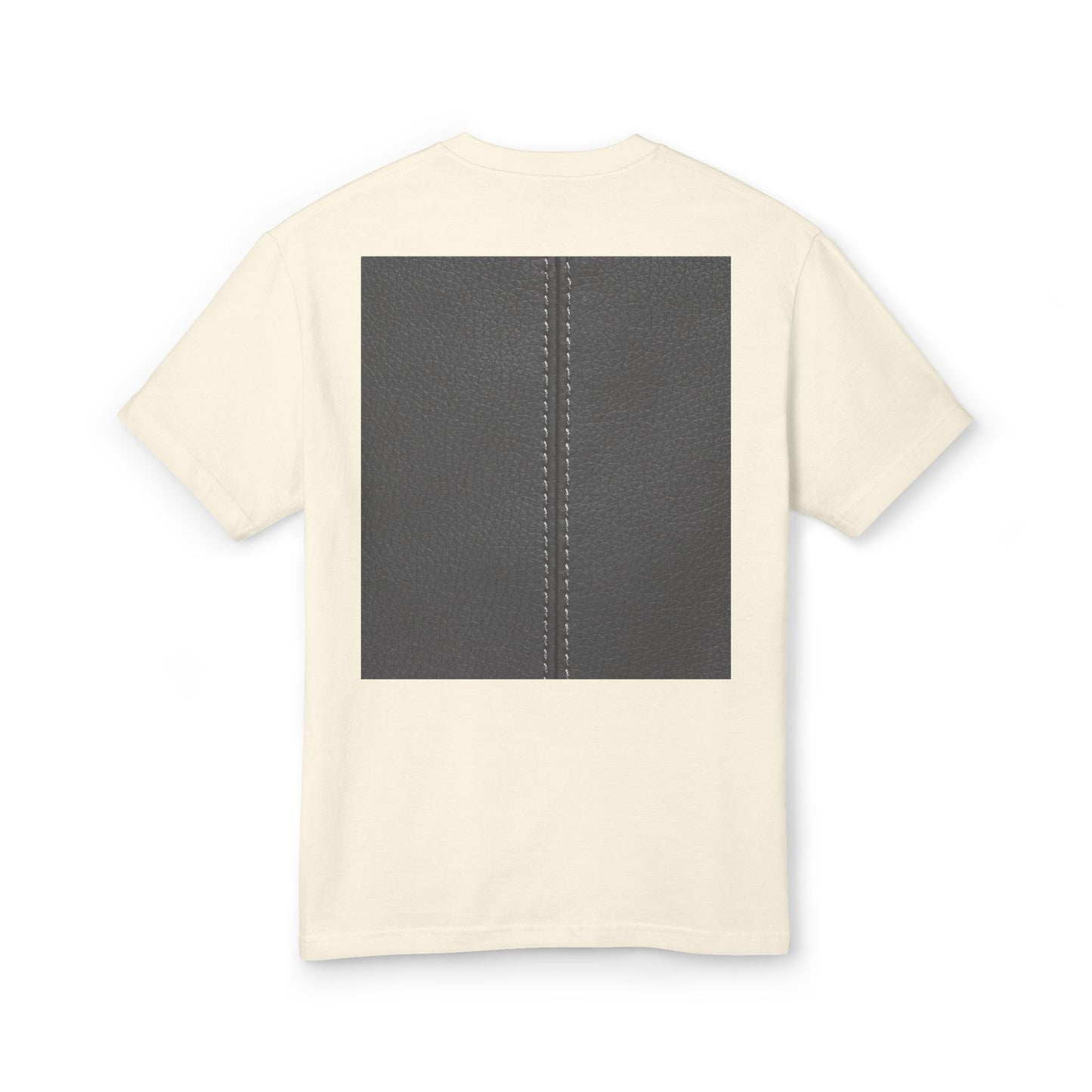 Stylish Texture Unisex Heavyweight Tee - Unique Fur & Leather Design