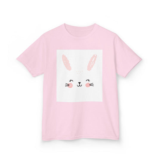 Adorable Bunny Kids Heavy Cotton Tee - Perfect for Easter & Everyday Fun