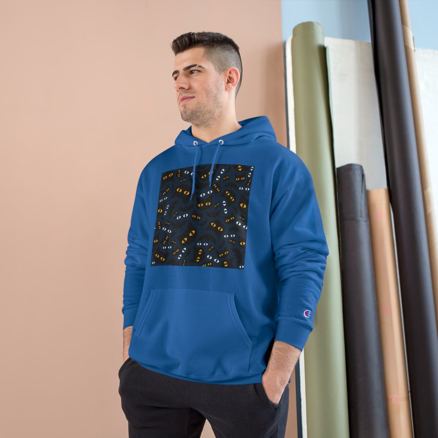 Cozy Cat-Themed Champion Hoodie for Cat Lovers