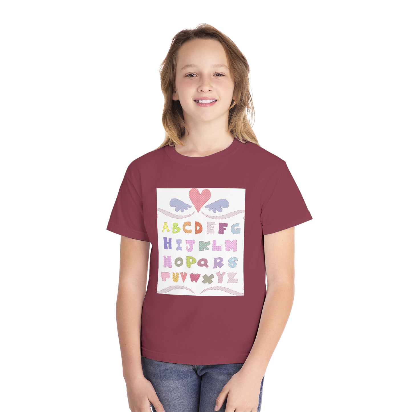 Youth Alphabet Love Tee - Fun & Playful Kids Shirt