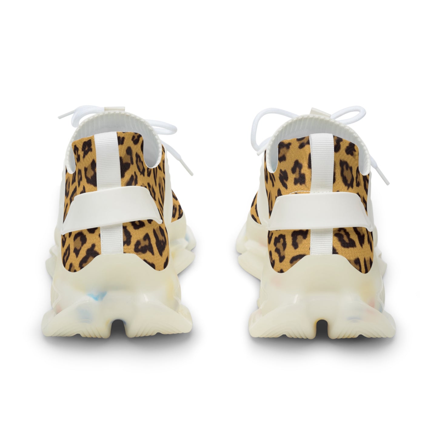 Men's Leopard Print Mesh Sneakers - Stylish Comfort for Everyday Wear