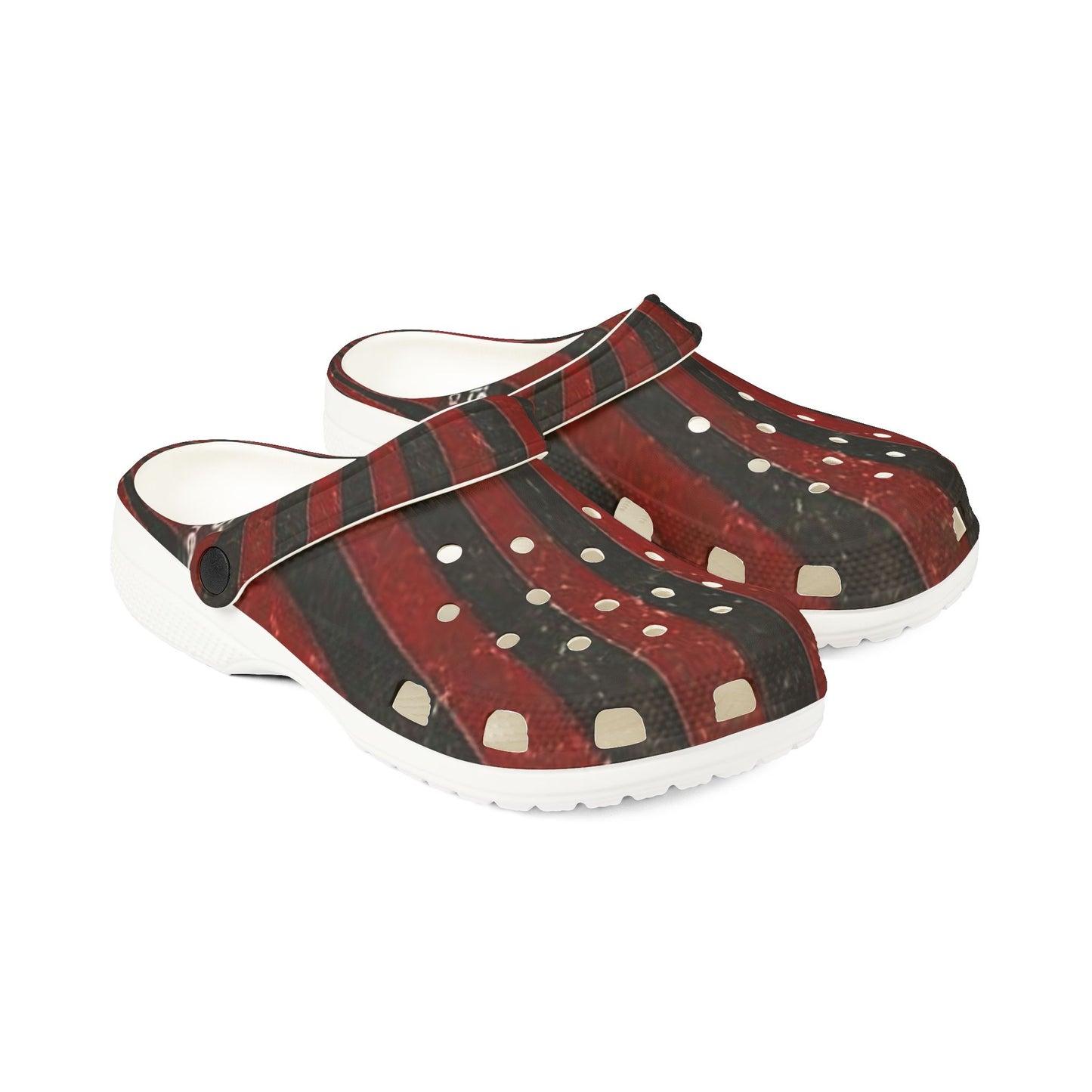 Vintage Striped EVA Foam Clogs - Stylish & Comfortable Slip-Ons